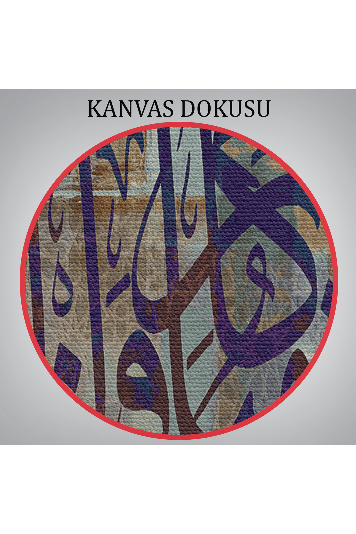 Rabbim, Senden Bana Gelecek Lütfuna Muhtacım(KASAS SURESİ 24.AYET) Yazılı Kanvas Tablo görsel 7
