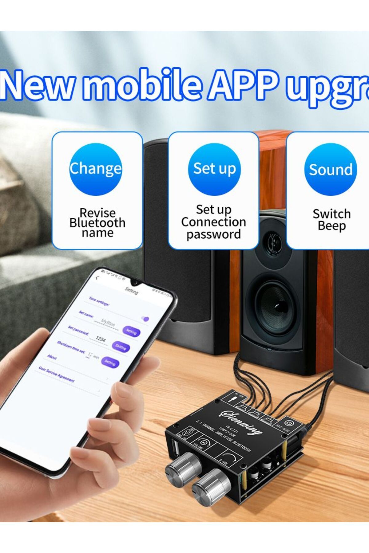 Choice-YS-LT21 Bluetooth Digital Amplifier Board Module 2.1 Stereo Dual Channel 15W+15W+30W With High An... 8