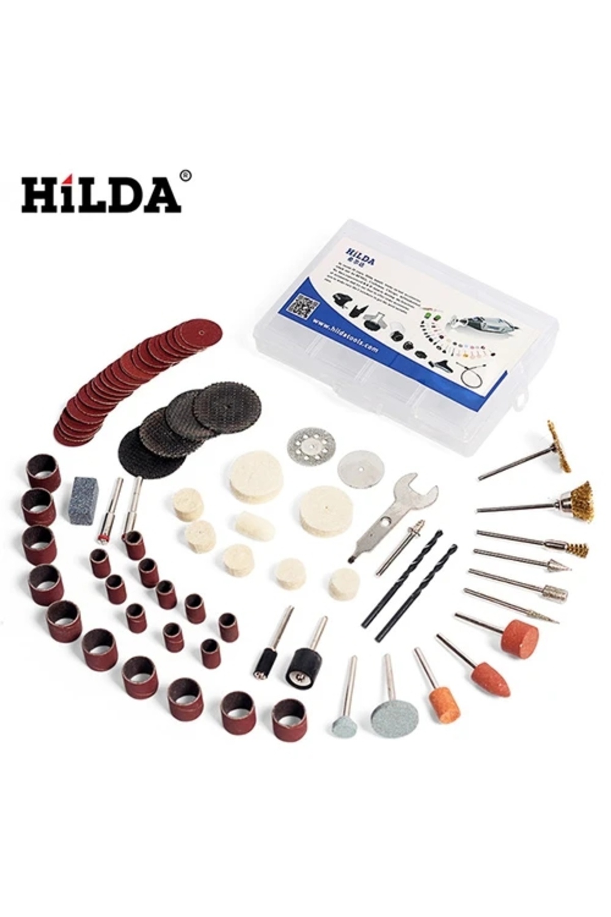 Choice-HILDA Rotary Tool Accessories for Easy Cutting Grinding Sanding Carving and Polishing Tool Combin... 1