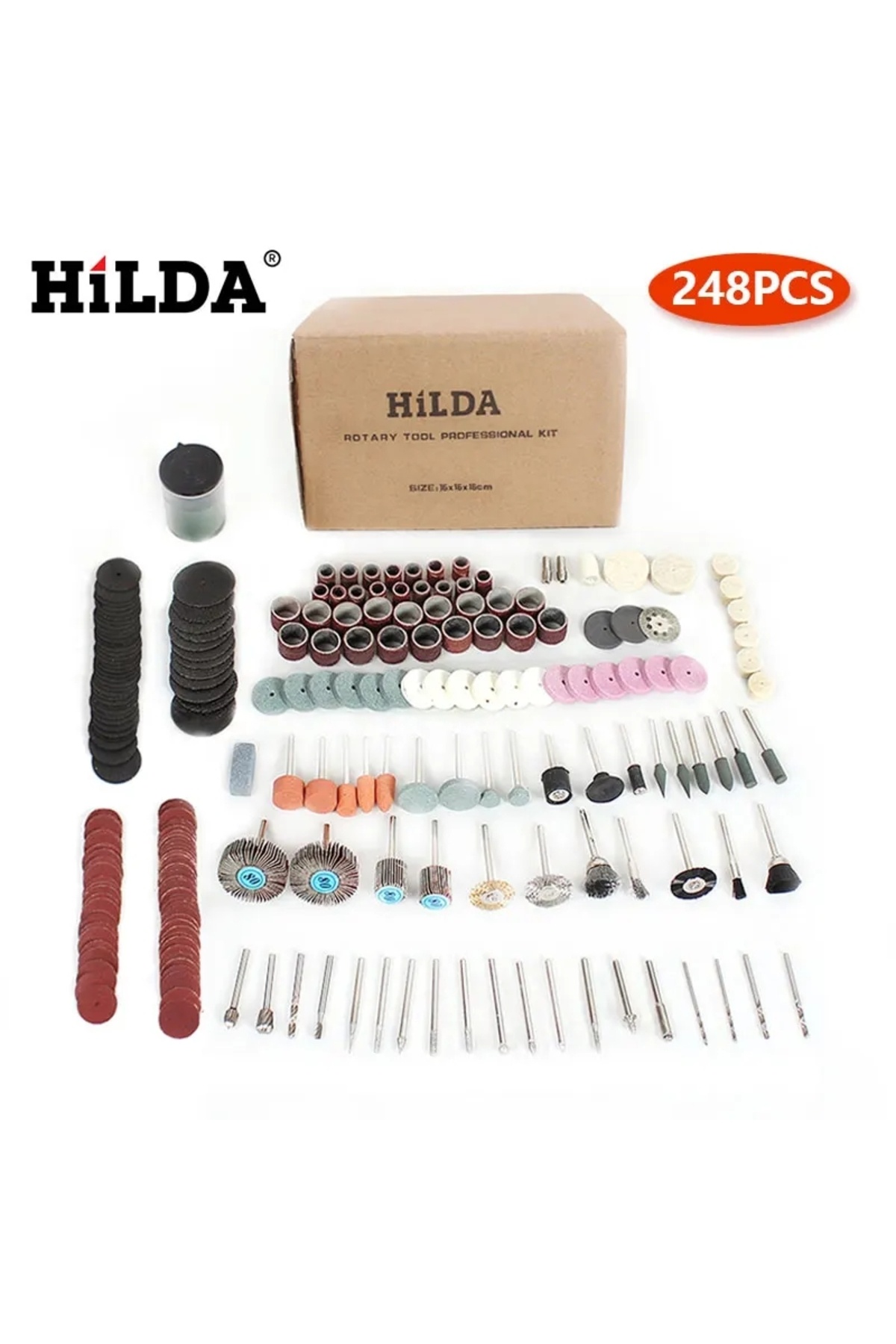 Choice-HILDA Rotary Tool Accessories for Easy Cutting Grinding Sanding Carving and Polishing Tool Combin... 3