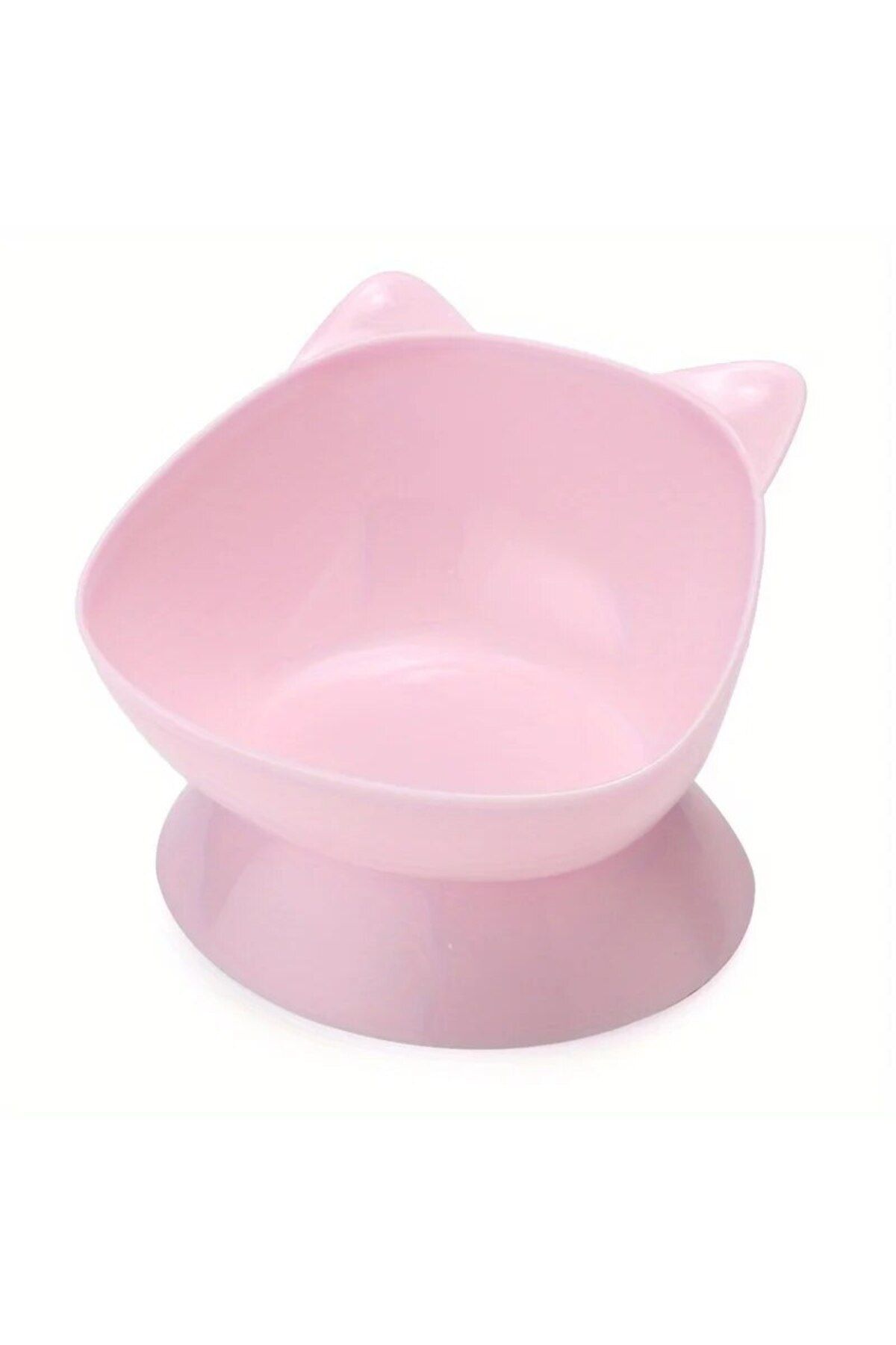 Choice-Pink High Foot Pet Bowl Detachable And Washable Plastic Combination Anti Tipping Drinking Water 1