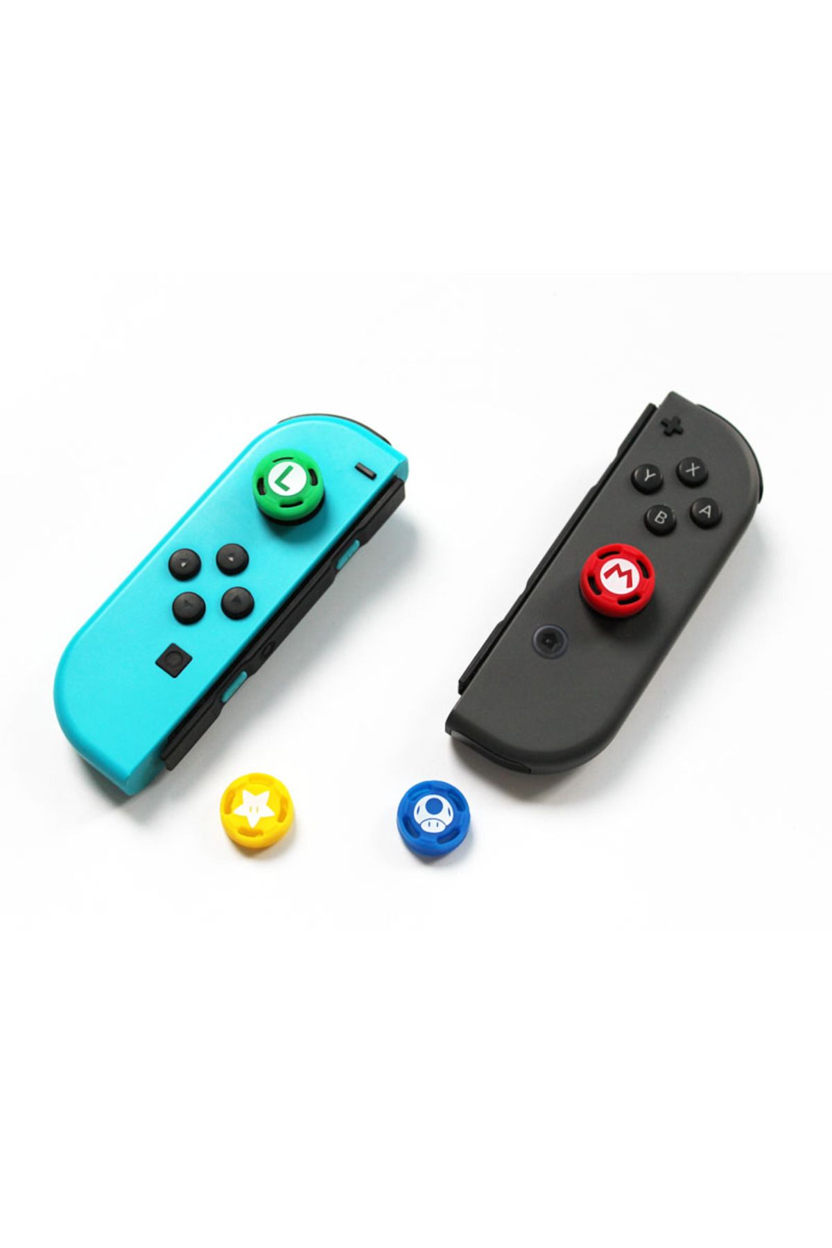 Choice-8pcs Soft Silicone Cute Cartoon Thumb Stick Grips Cap For Switch Oled Joy Con Controller NS Lite ... 4