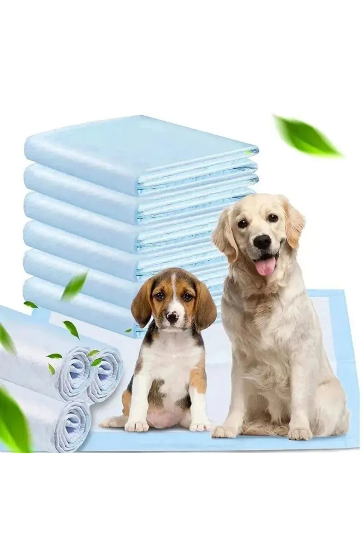 Choice-20/40/50/100pcs Dog Disposable Urine Pads, Dog Diapers High Absorbent Pet Cage Pads Puppy Potty T... 6