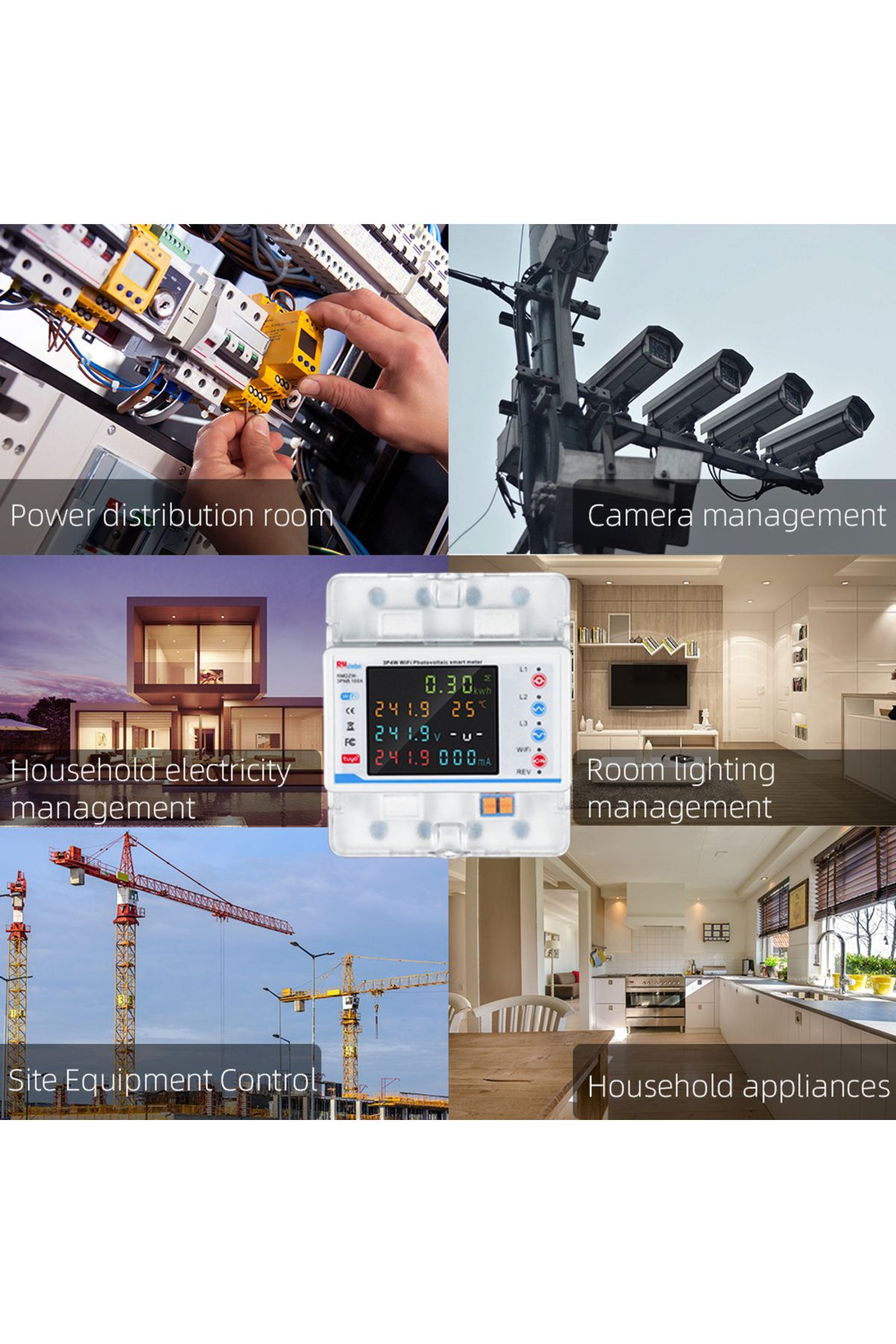 Choice-No Leakage Protectiv Tuya Wifi Smart Circuit Breaker Automatic Reclosure Protector 3p4w Power Meter 4