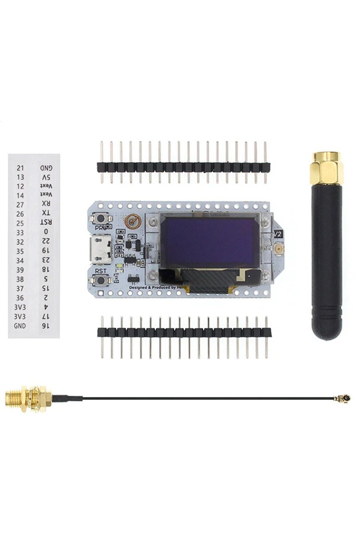 Choice-868mhz-915mhz Tenstar Sx1276 Esp32 Lora 868mhz-915mhz 0.96 Inch Blue Oled Display Bluetooth Wifi Kit 1