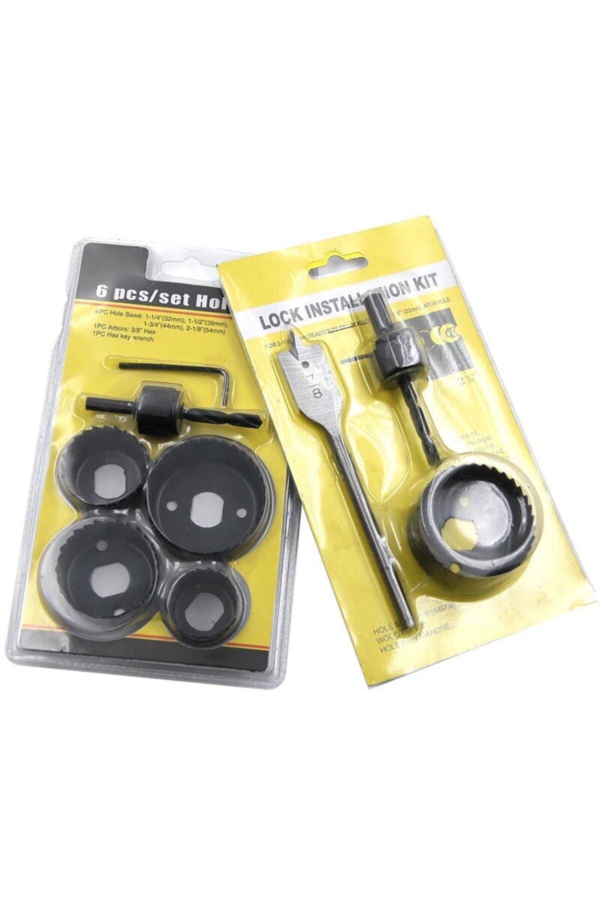 Choice-3PC Hole Saw Gypsum Board Hole Opener 32-54mm Ceiling Drilling Tool 6PC Bubble Shell Assembly Set 2