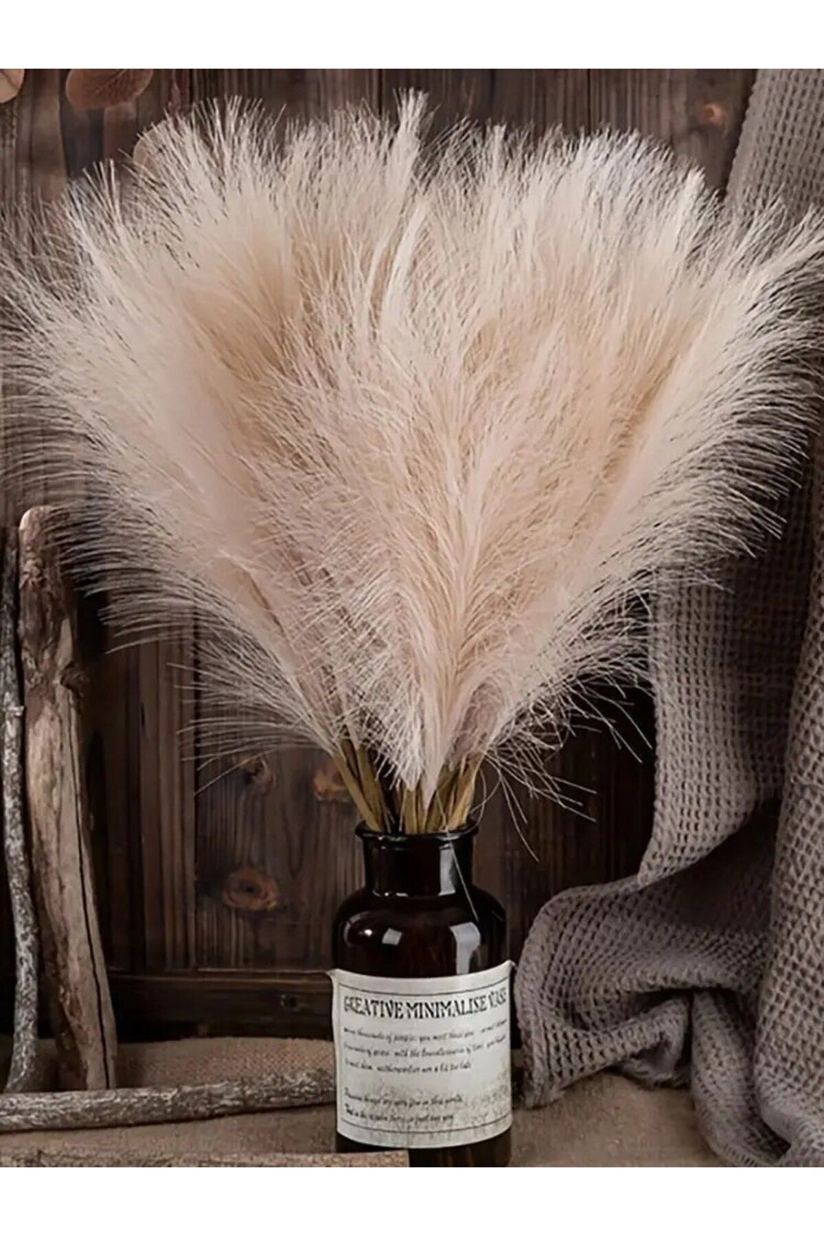 Choice-10pcs Faux Pampas Grass, Pampas Grass For Floor Vase, Pampas Grass Decor Tall For Vase Fillers, B... 8
