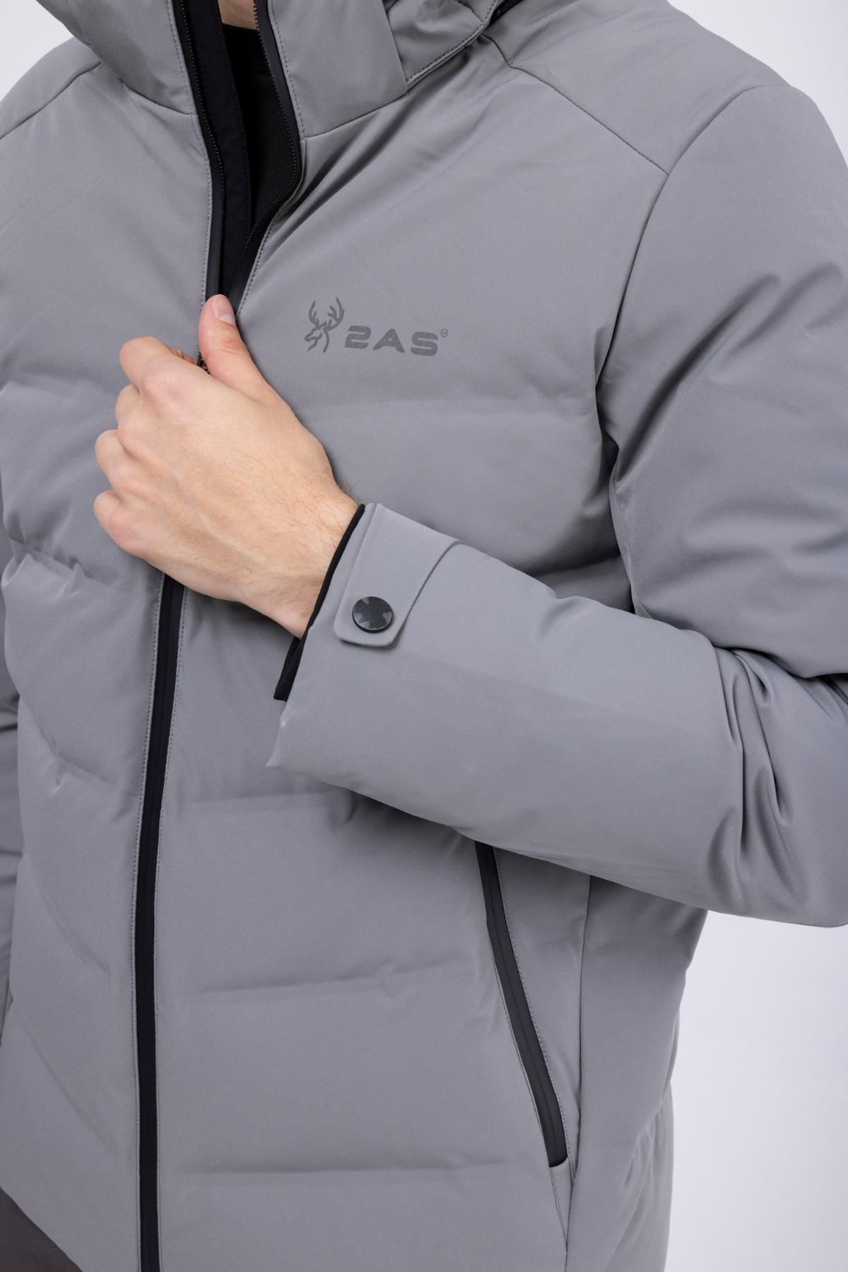 2AS-Araluen Gray Men's down Jacket 3