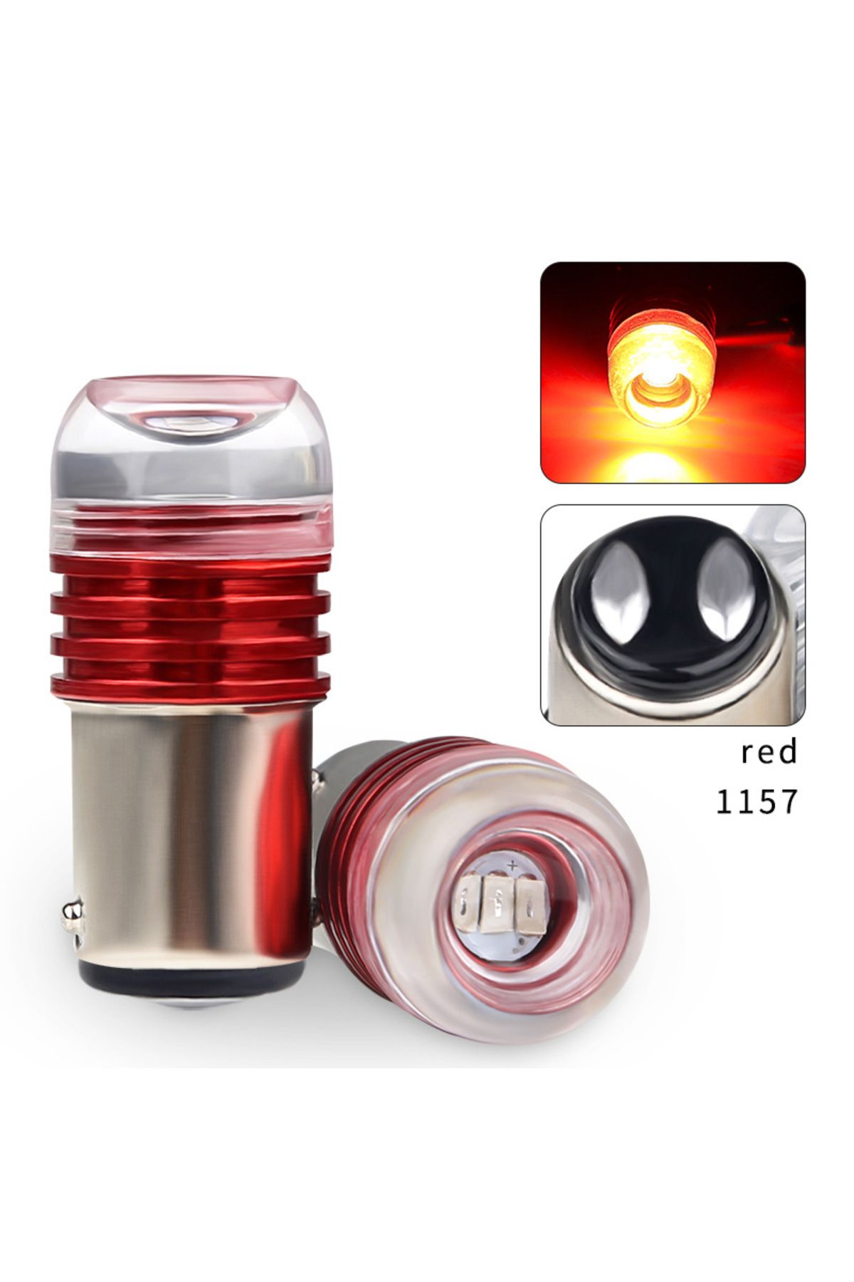 Choice-2x 1156 Strobe 1157 Flash Led BA15S BAY15D P21/5W P21W R5W R10W Bulb Car Light S25 5630 Tail Brak... 4