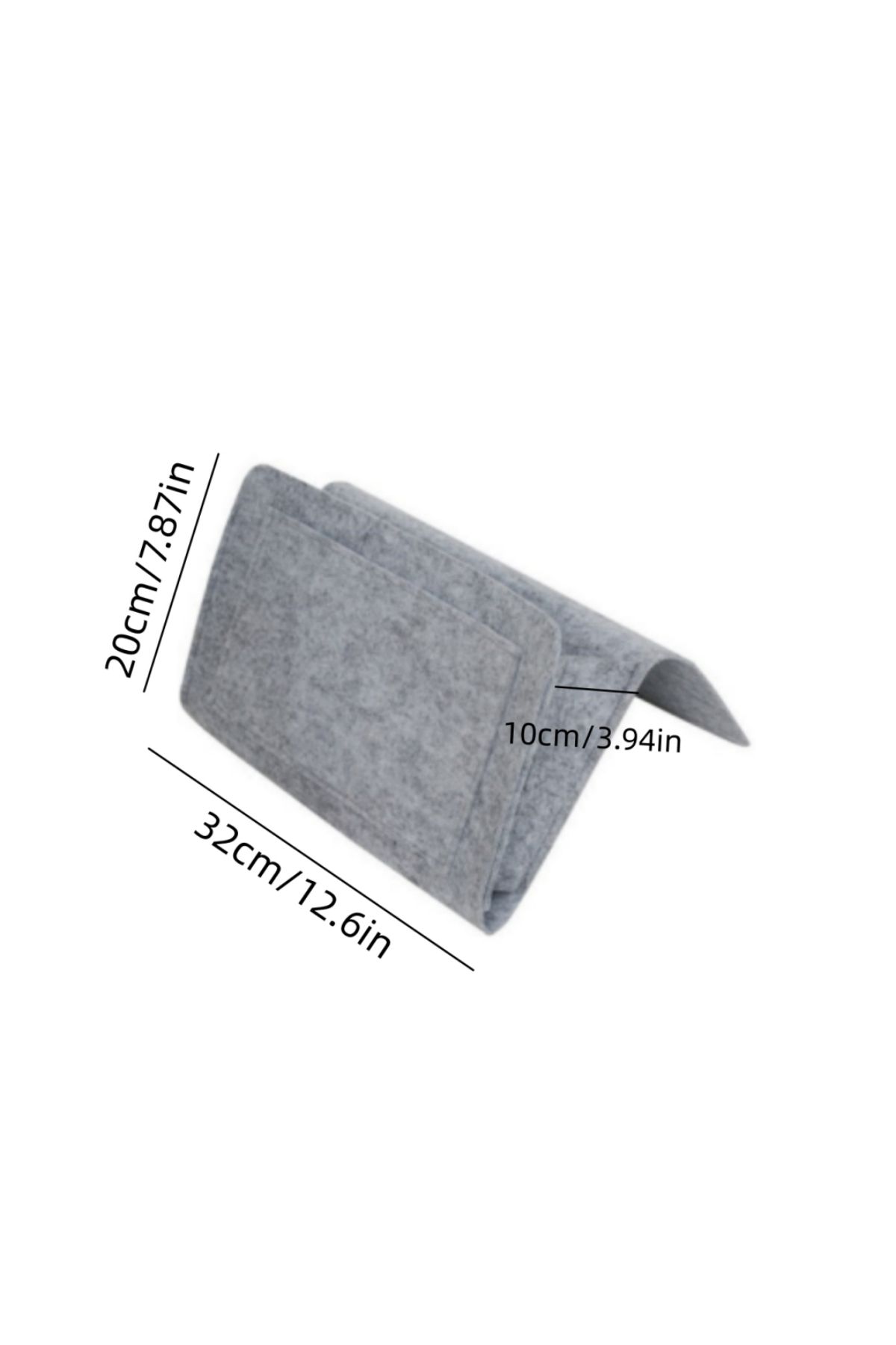 Choice-light grey 1PCS Felt Bedside Storage Organizer Anti-slip Bedside Bag Bed Sofa Side Hanging Couch Sto 1