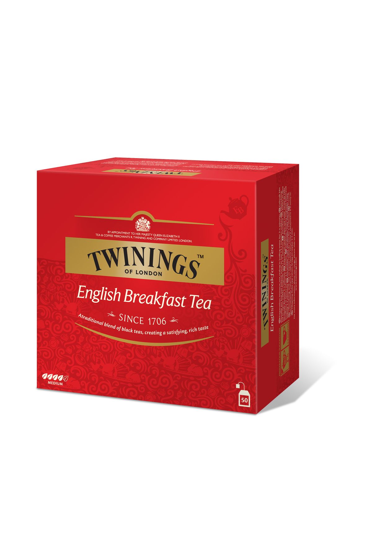 Twinings ENGLISH BREAKFAST 50 LİK POŞET ÇAY / 10 LU PAKET