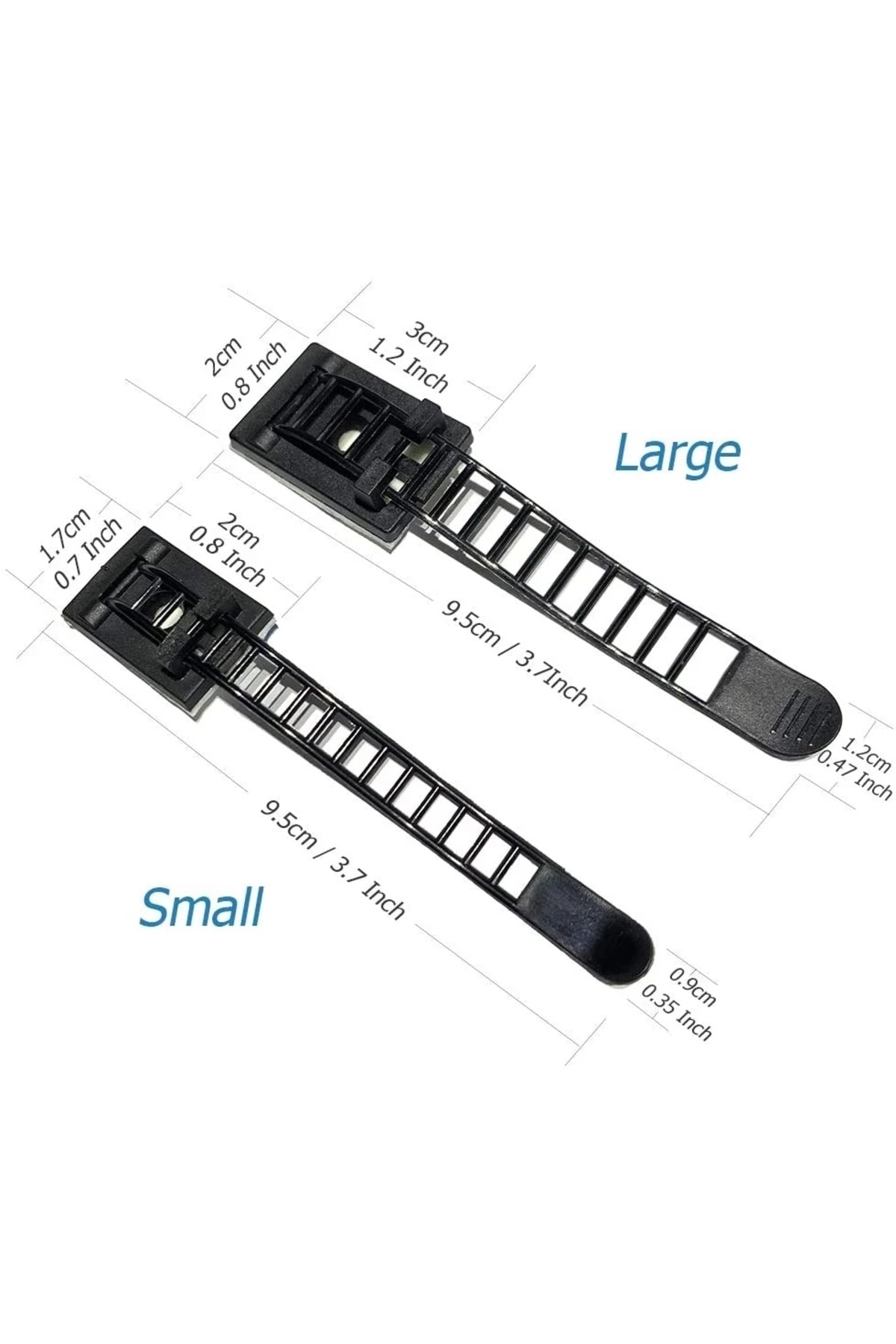 Choice-10PCS-White-Large Adjustable Cable Organizer Wire Winder Clip Earphone Holder Self Adhesive Mouse Ke 5