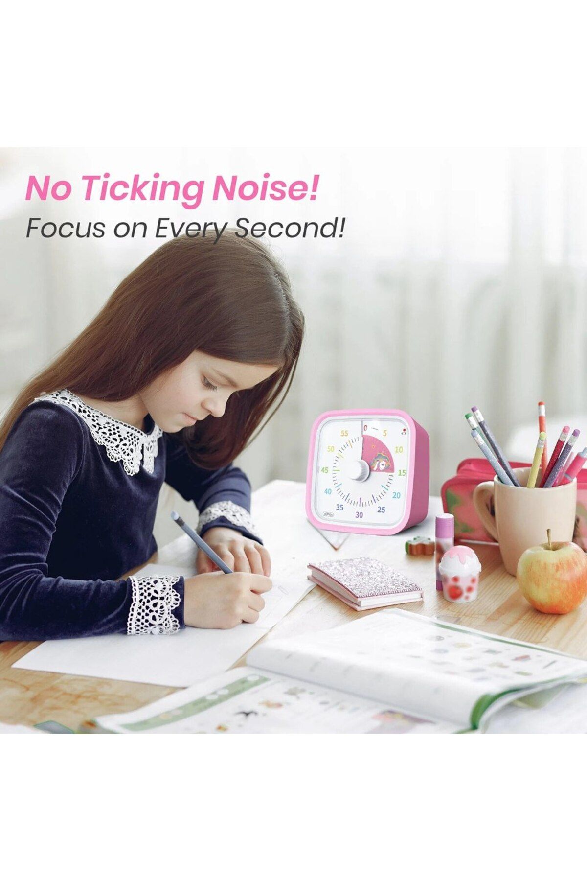 Choice-Yunbaoit Rainbow Disk Visual Timer with Protective Case, 60 Minute Countdown Timer for Kids and A... 6
