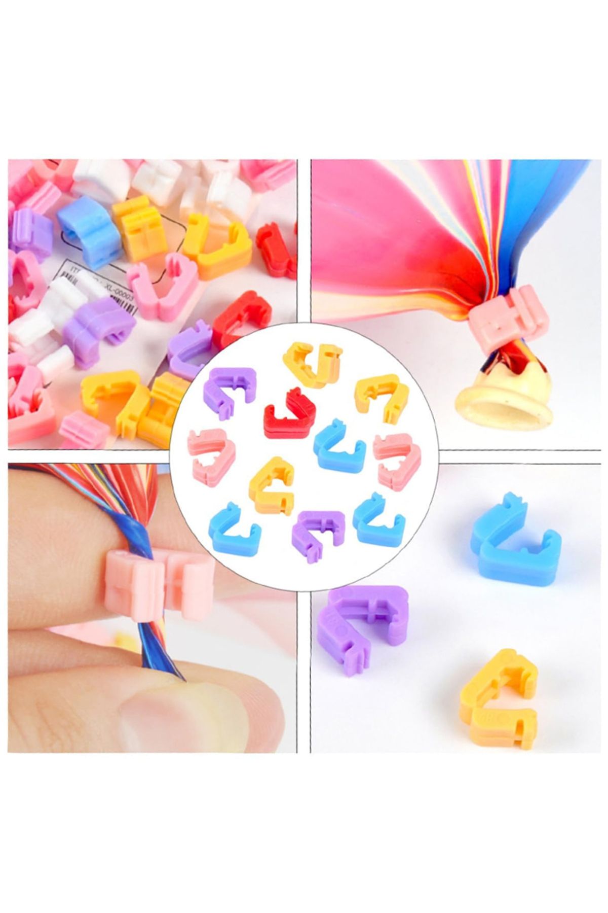 Choice-100pcs  Balloon Sealing Clips   Balloon Clips Ties for Sealing Balloon Accessories  Balloon Tying... 6