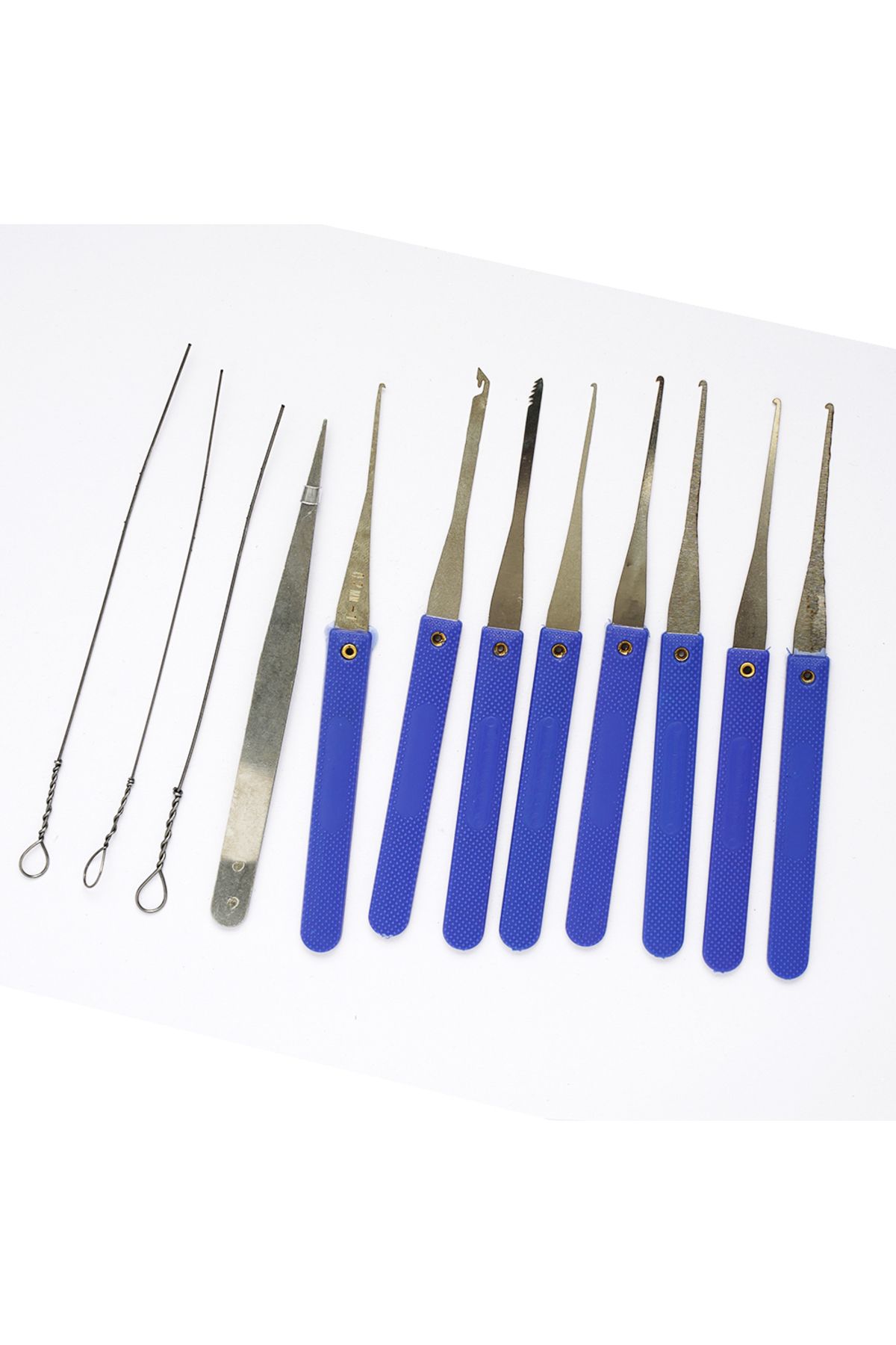 TSNEW-Lock Pick Set Broken Key Remove Auto Locksmith Tools Key Extractor Lock Picks Hand Tools 4