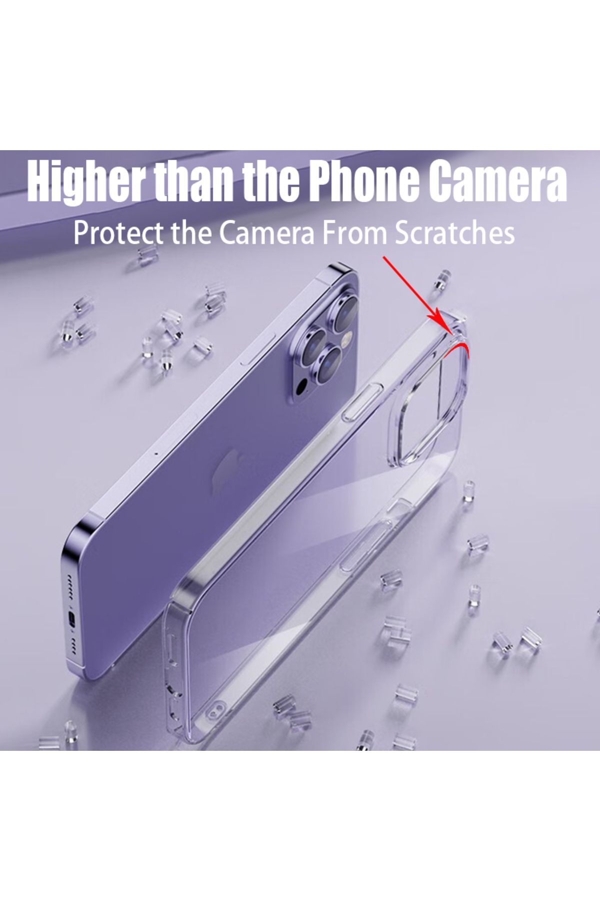 Choice-جراب شفاف لهاتف iPhone 11 (6.1 بوصة) لهاتف iPhone 16 11 12 13 14 15 Pro Max مصنوع من مادة TPU الناعمة والسيليكون 4