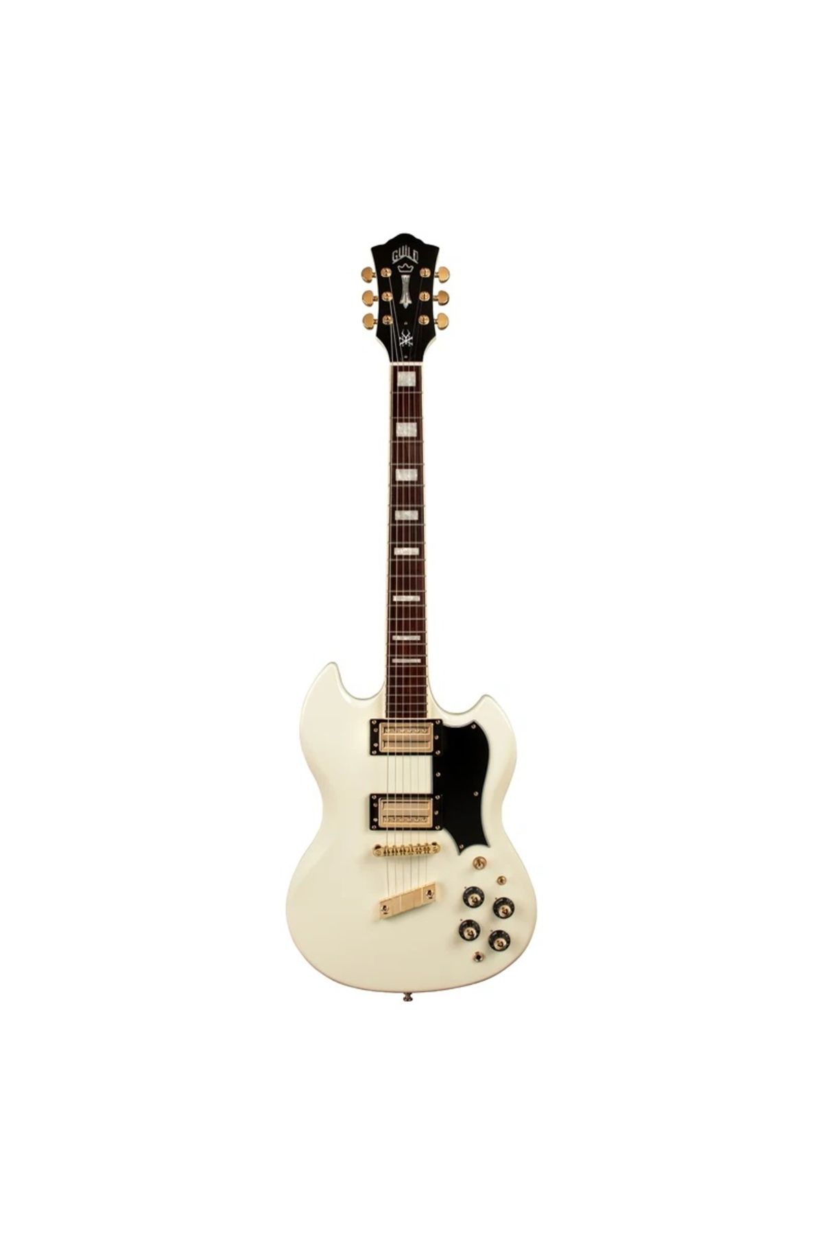 Guild Polara Kim Thayil Signature Elektro Gitar (Vintage White)