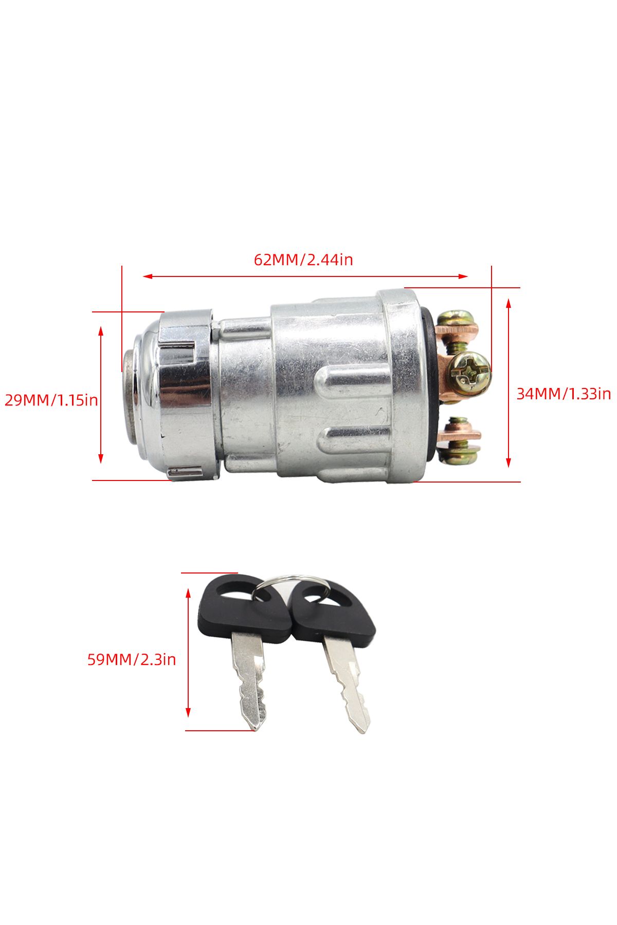 Choice-Universal Car Boat 12V 4 Position Ignition ON /OFF /Start Ignition Switch Lock with 2 Keys for Pe... 6