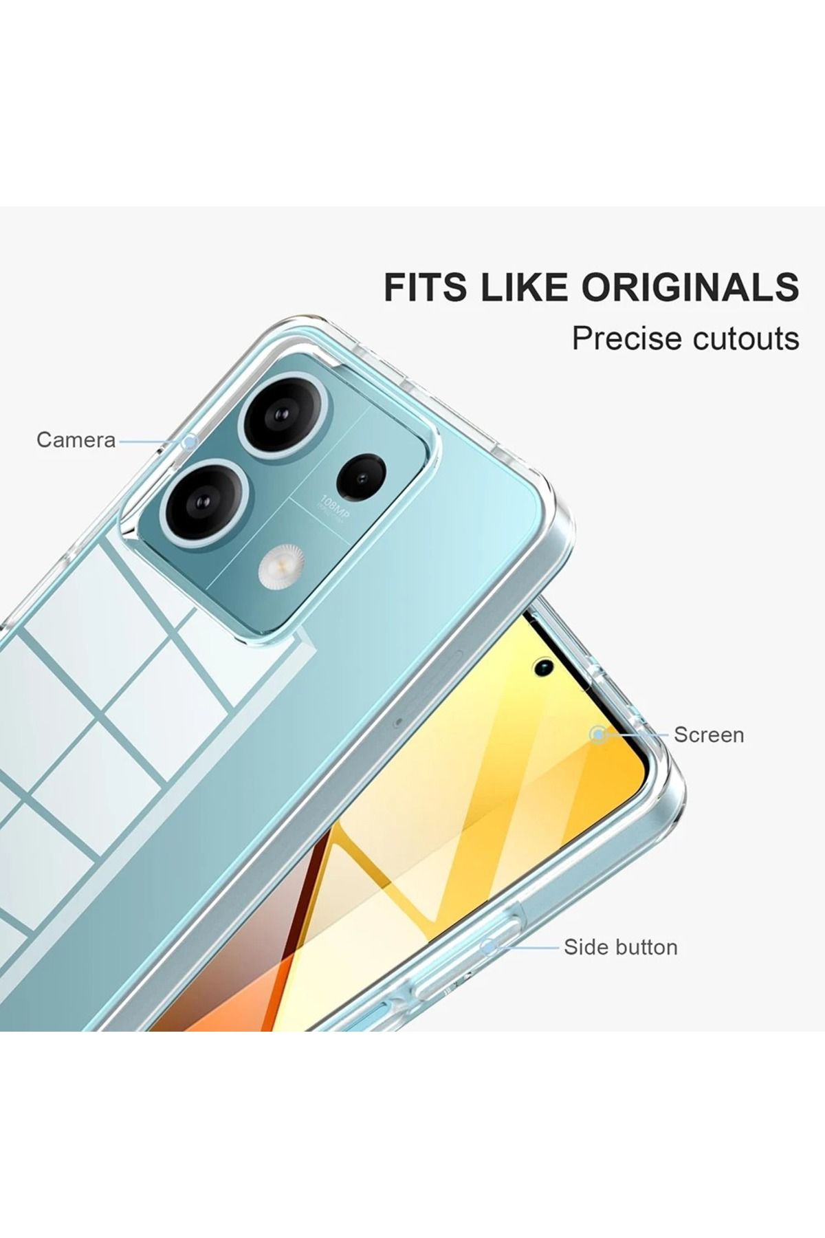Choice-جراب سيليكون كامل 360 لهاتف Xiaomi Redmi Note 13 14 Pro Plus 12S 11S 10S 9 8 7 Pro 9S 14C 14T 13T ... 3
