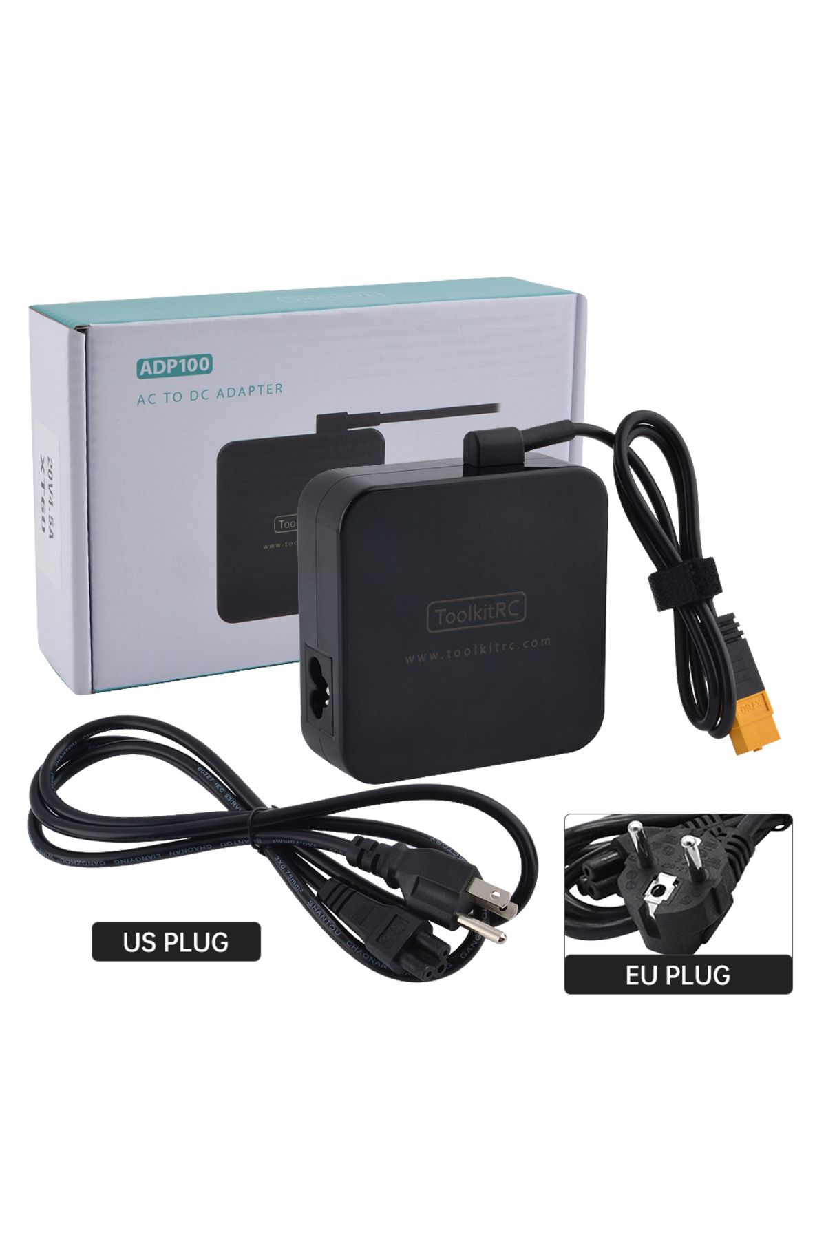 Choice-Eu Plug Adp100w Toolkitrc Adp100 100w 20v Power Supply Xt60 Output Adapter For M6d M7 M6 M4q M6dac I 1