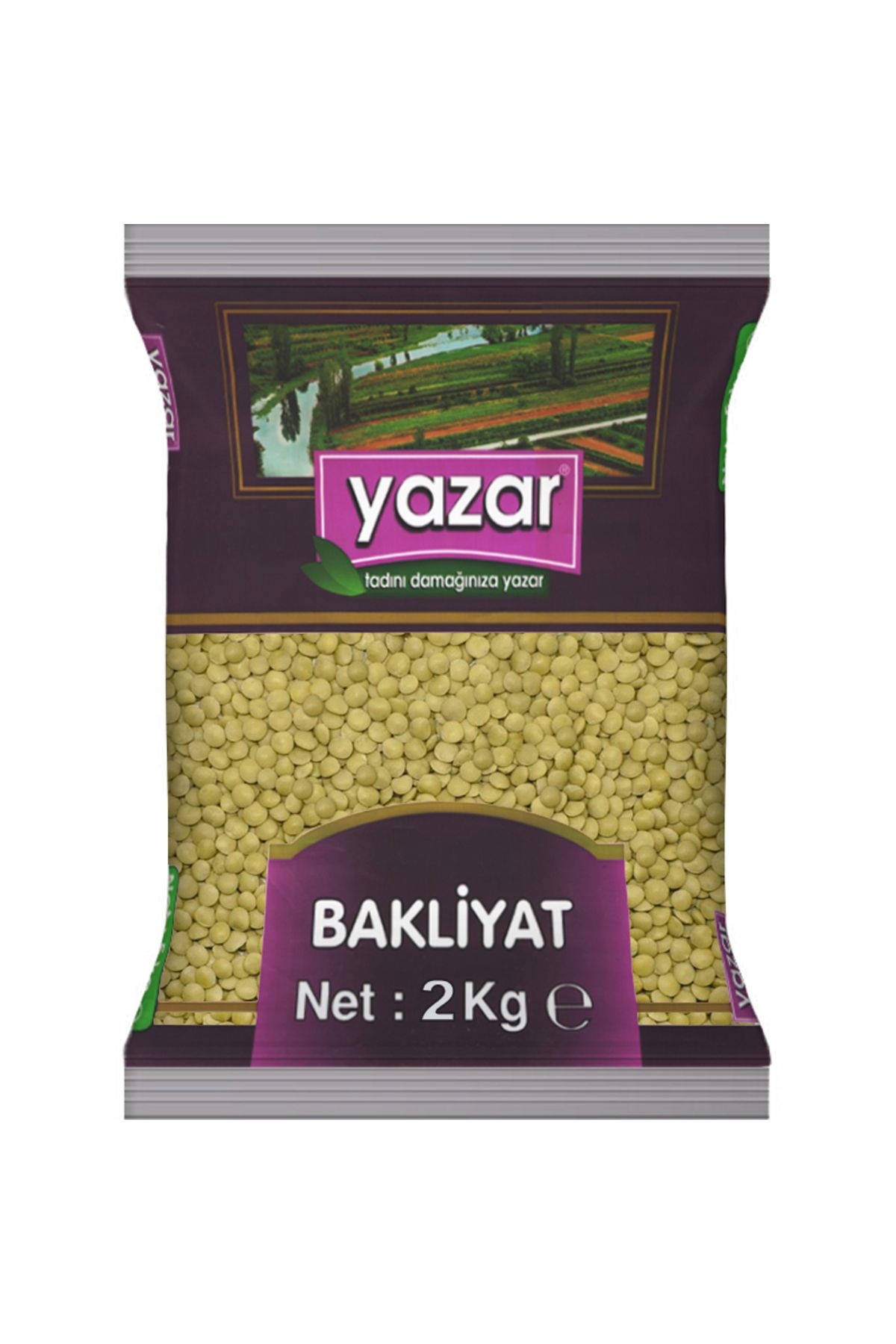 YAZAR Yeşil Mercimek 2 Kg. x 2 Adet