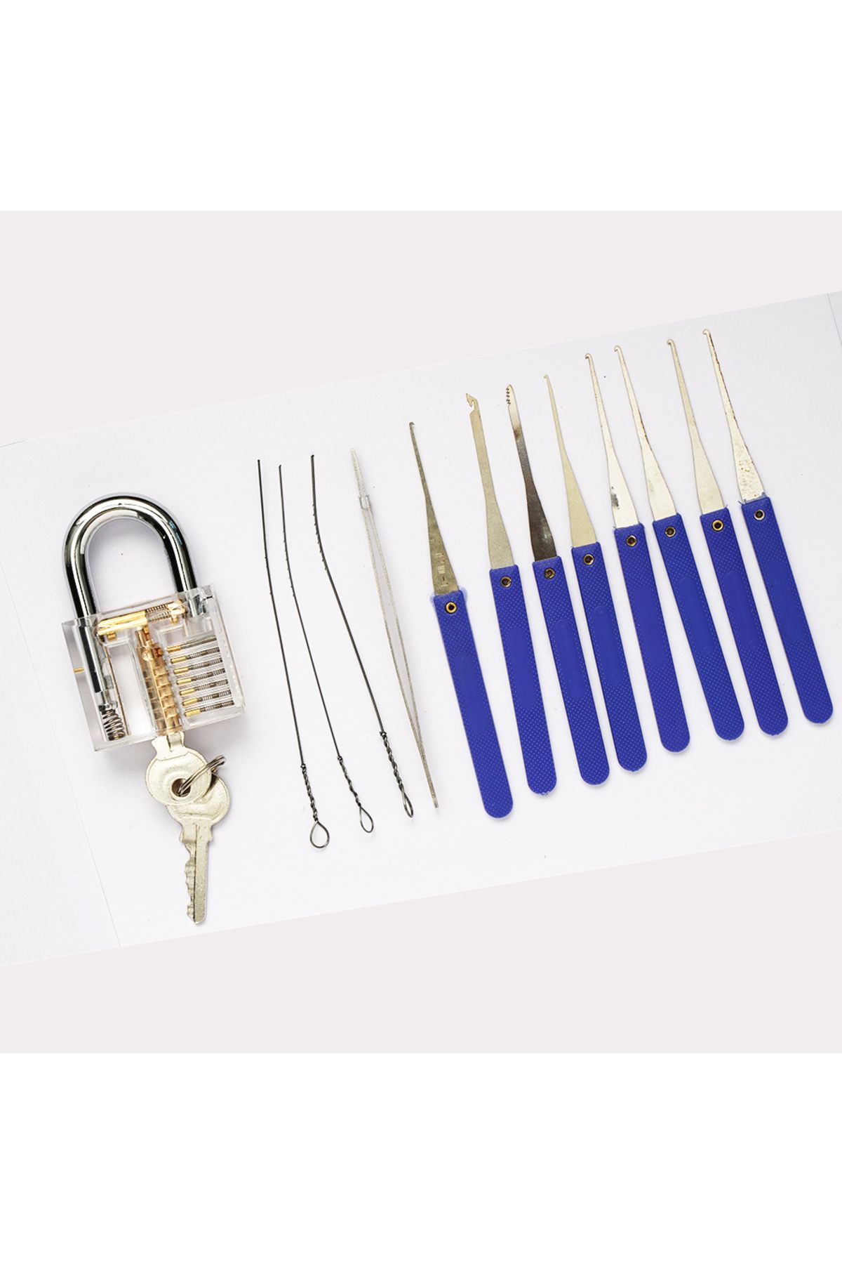 TSNEW-Lock Pick Set Broken Key Remove Auto Locksmith Tools Key Extractor Lock Picks Hand Tools 3