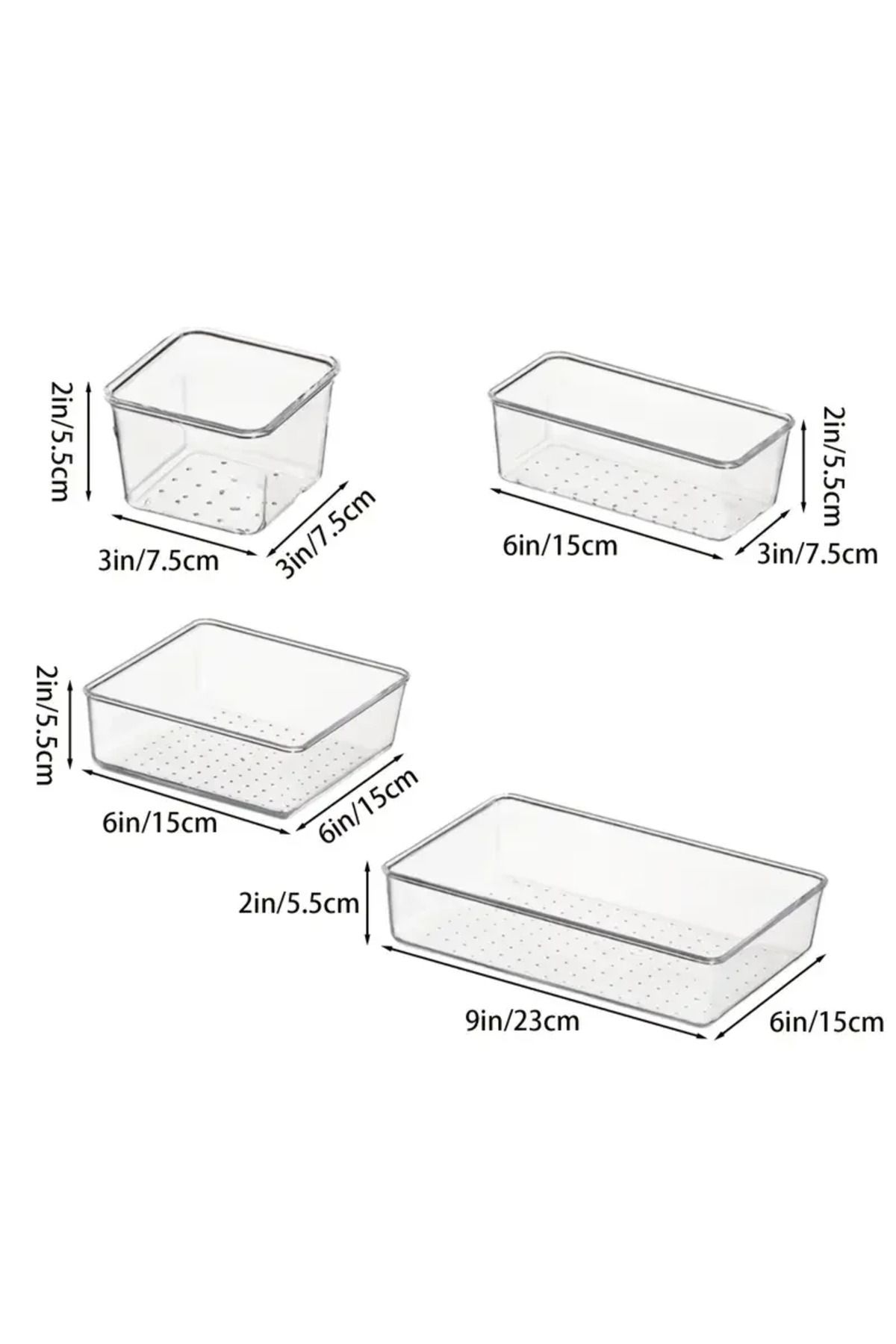 Choice-10-Piece Versatile Drawer Organizer Set - Clear Plastic Trays and Dividers in 4 Sizes for Perfect... 3