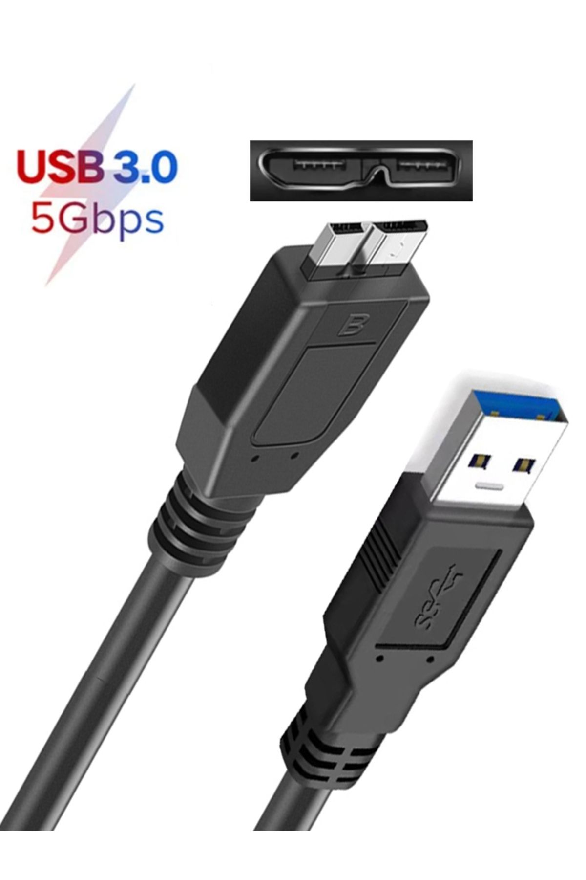 Choice-USB Hard Drive Cable USB 3.0 Micro B Cable for External HDD USB 3.0 Data Cord for WD Hitachi Laci... 7