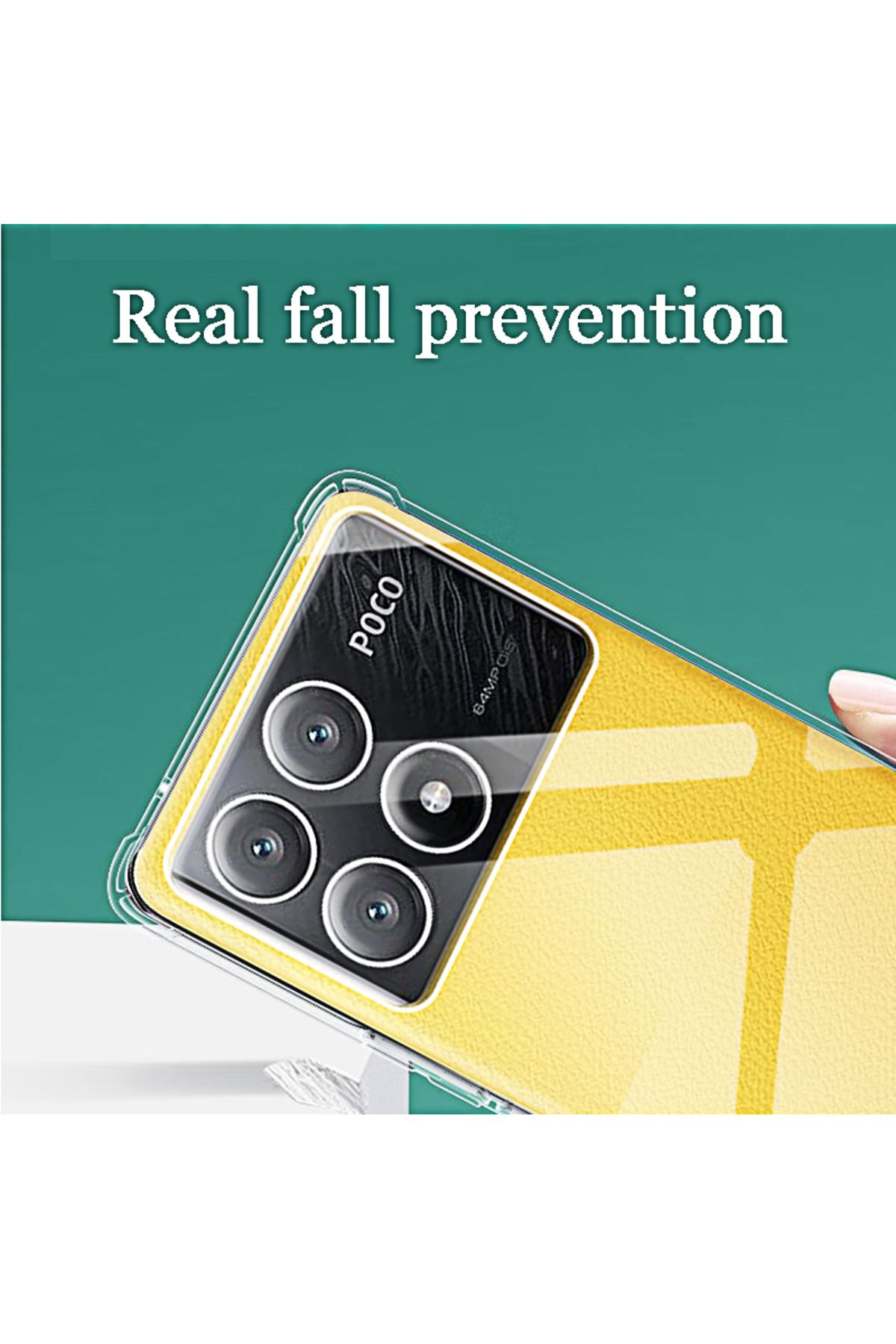 Choice-POCO X3 Pro Shockproof Clear Phone Case for Xiaomi Poco X6 Pro M6 M5 M4 F5 F3 X4 X3 X5 C65 M5s M4 Pr 5