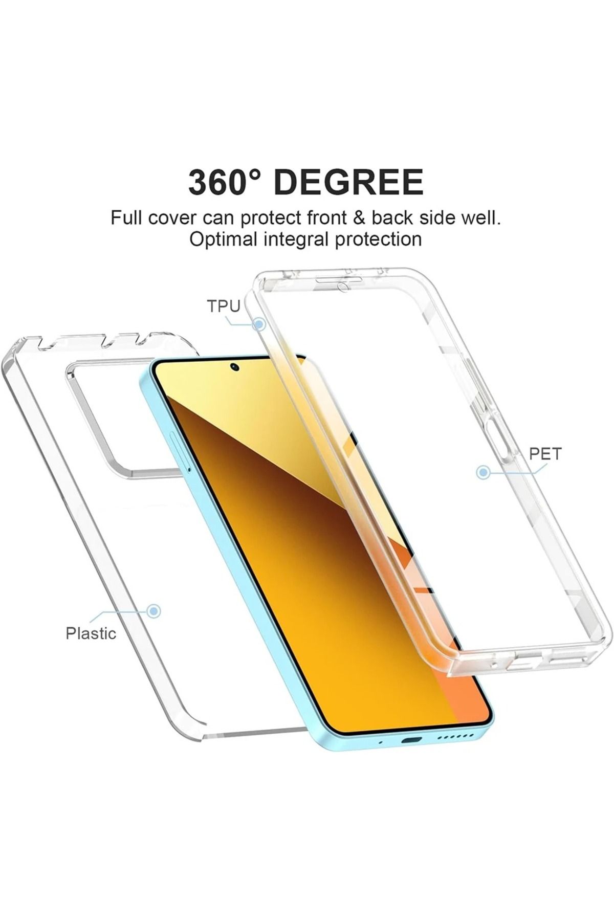 Choice-جراب سيليكون كامل 360 لهاتف Xiaomi Redmi Note 13 14 Pro Plus 12S 11S 10S 9 8 7 Pro 9S 14C 14T 13T ... 2