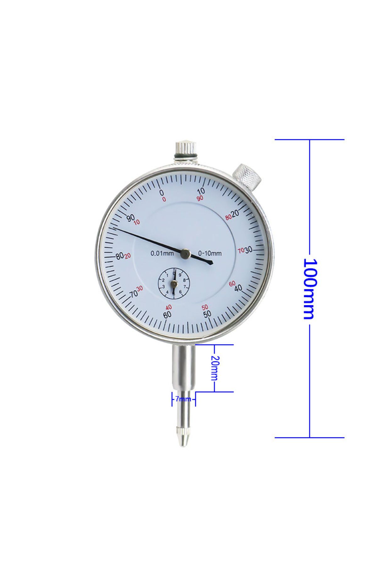 Ninth World-Precision 0.01mm Dial Indicator Gauge 0-10mm Meter Precise 0.01mm Resolution Indicator Gauge Mesu... 2