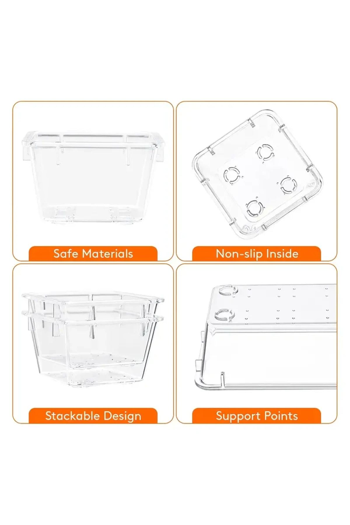 Choice-10-Piece Versatile Drawer Organizer Set - Clear Plastic Trays and Dividers in 4 Sizes for Perfect... 4
