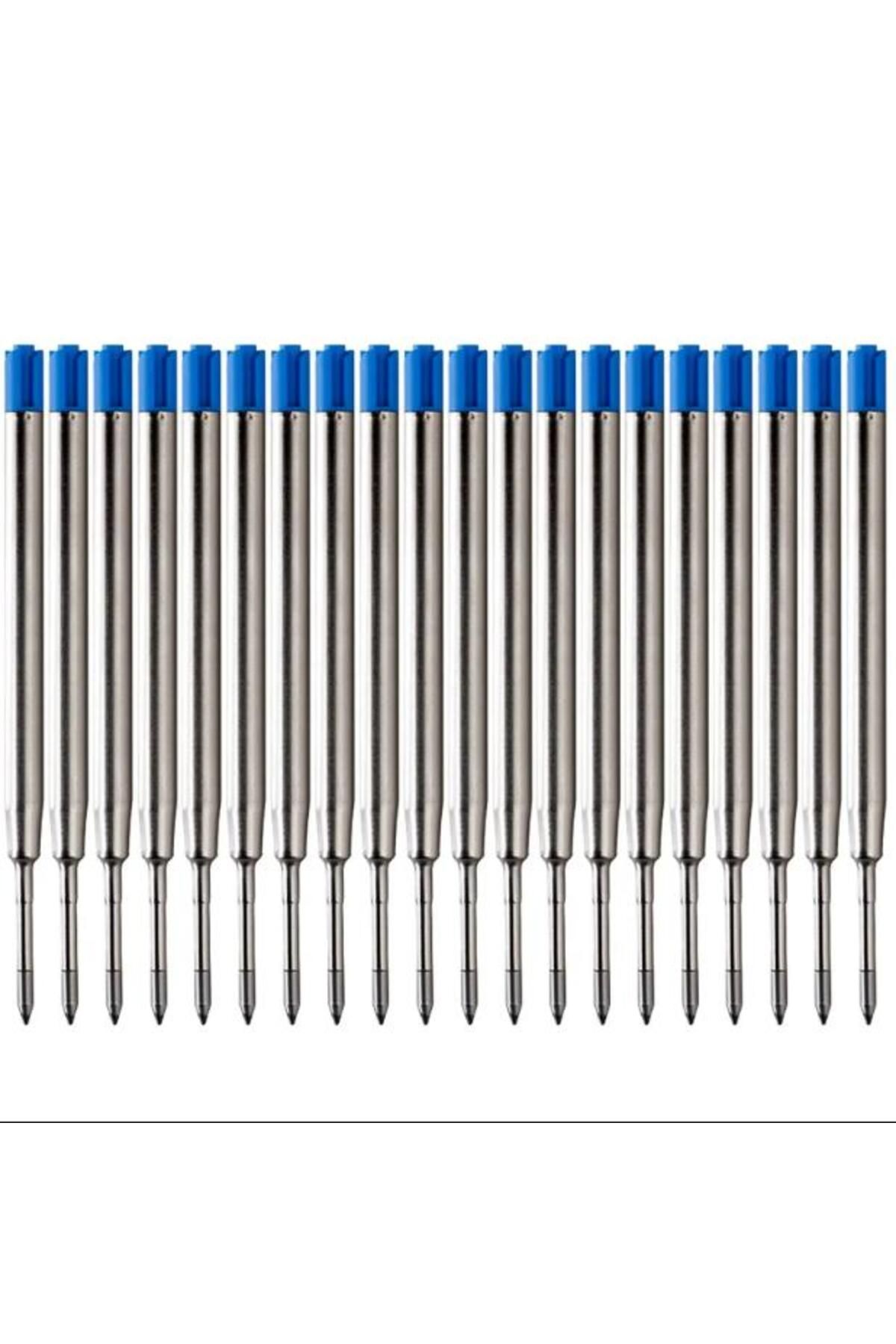 Choice-Blue 20pcs Metal Ballpoint Pen For Core, Writing Smooth, Not Easy To Break Ink, Easy To Install And 1