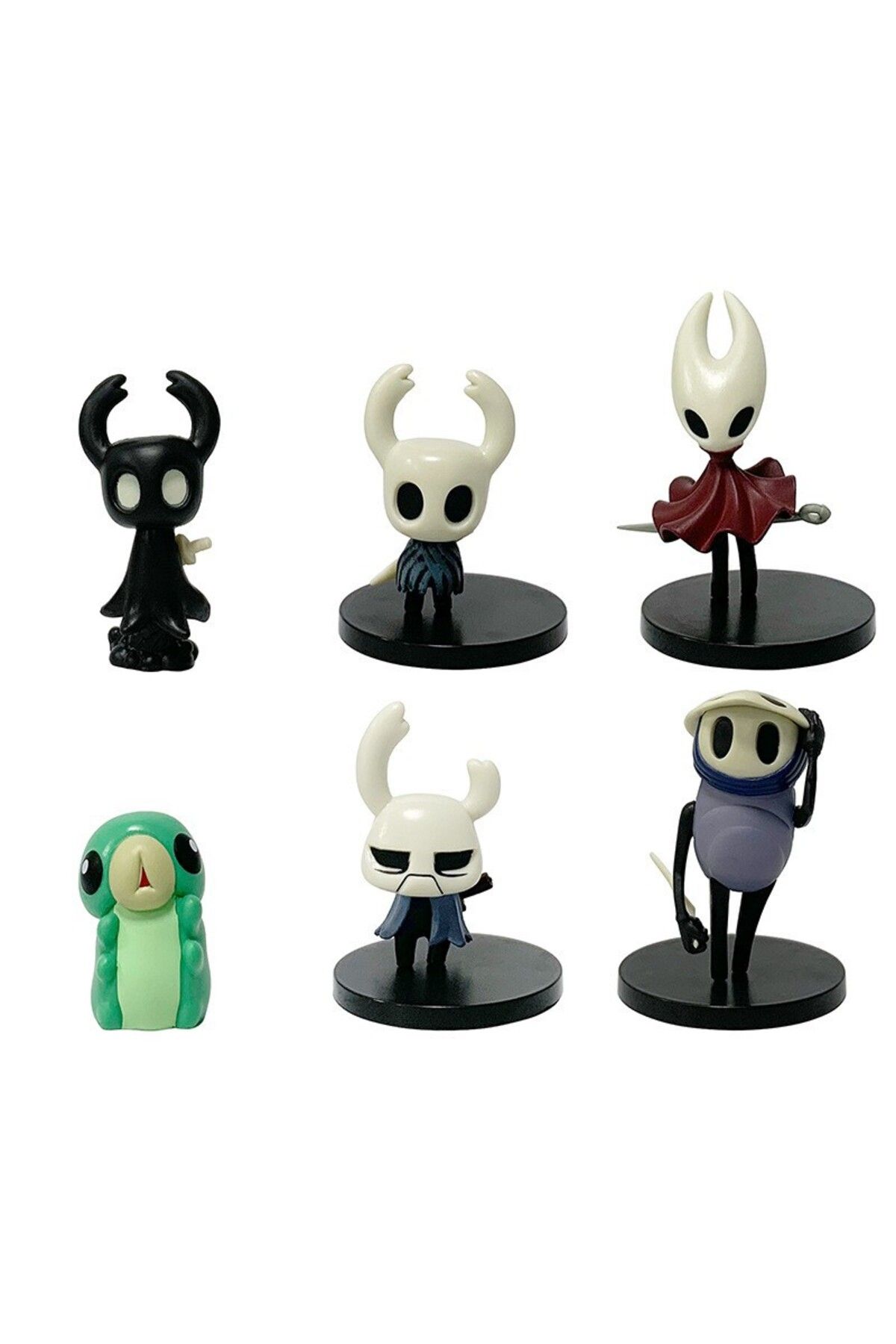 Choice-No Box 01 6pcs/set Hollow Knight Hornet Anime Action Figure Toys 4-11cm 1