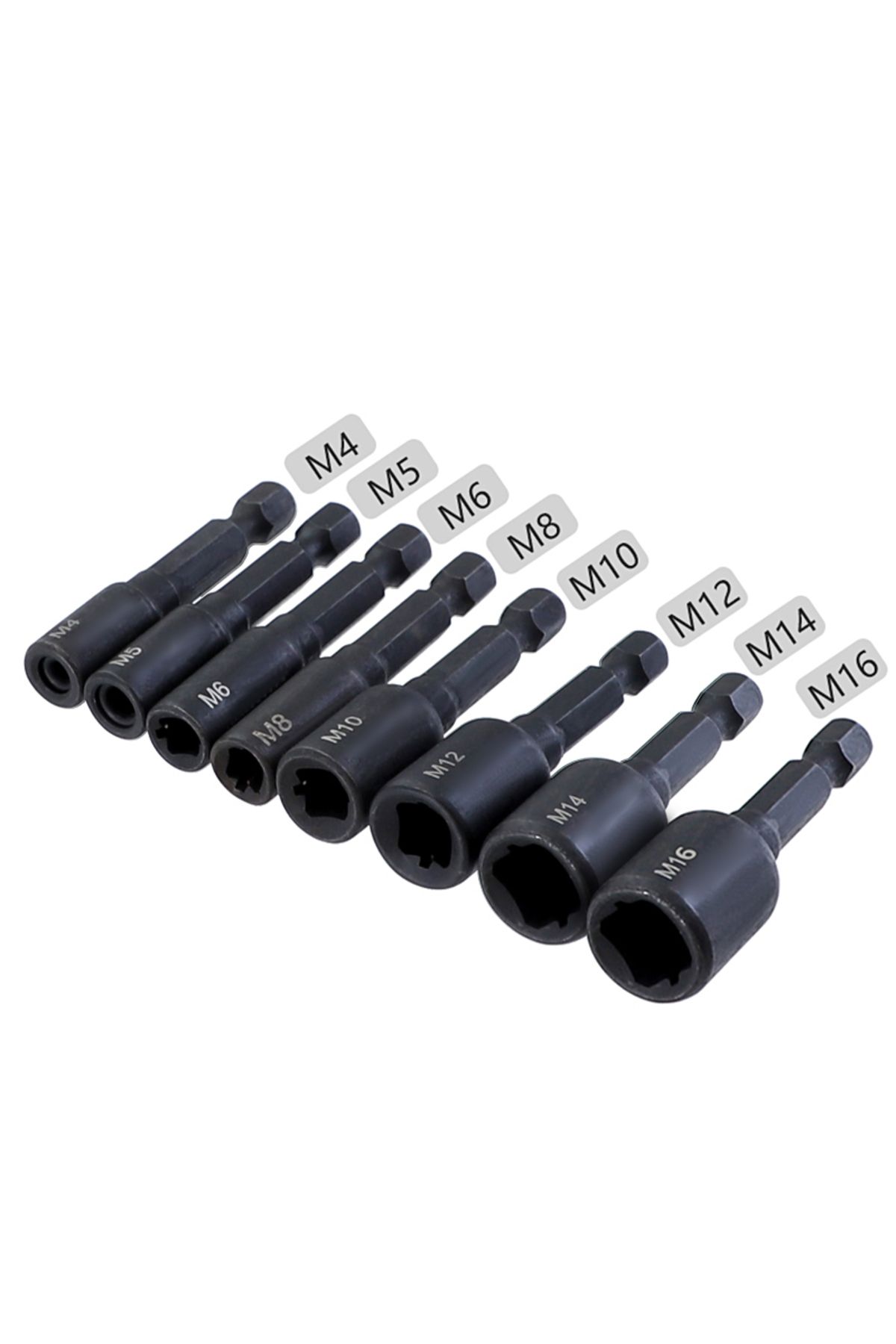 Choice-6pcs Tap Die Socket Adapter 1/4 '' Hex Shank Machine Screw Metric Plug Threading Tool for Electri... 7