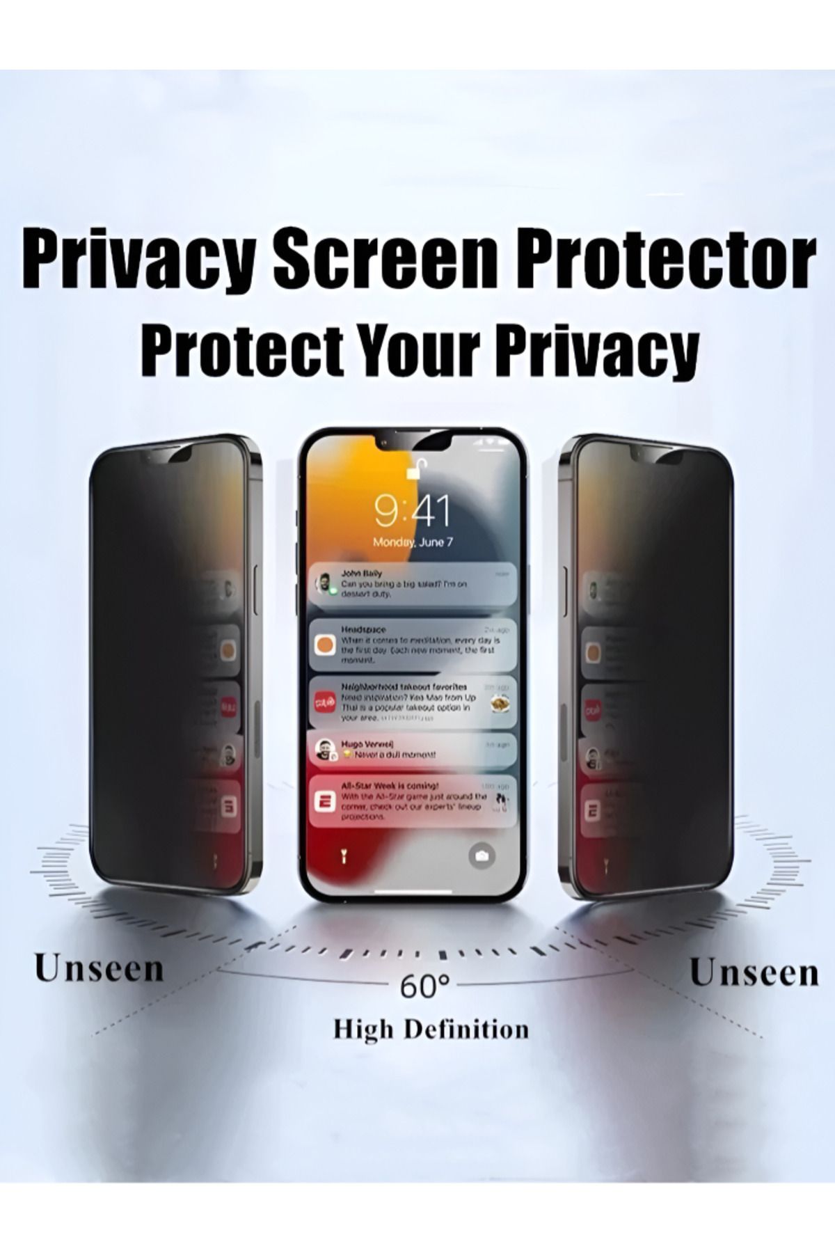 Choice-لـ iP 14Pro Max 3 قطع 3 قطع واقيات شاشة الخصوصية لـ IPhone 16 15 12 13 14 Pro Max Mini 8 Plus A 7