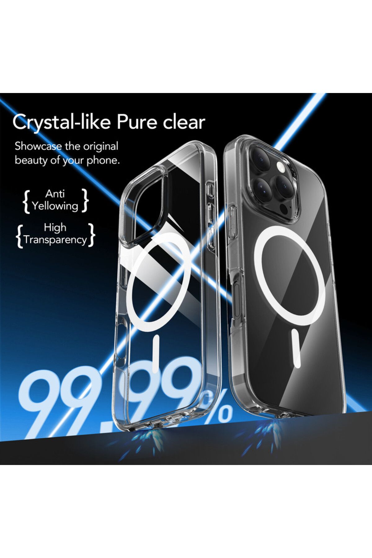 iOsuite-مجموعة 3 في 1 لهاتف iPhone 16 Pro Max مع حافظة شفافة آمنة وشاشة وعدسات - Neo1980P 4