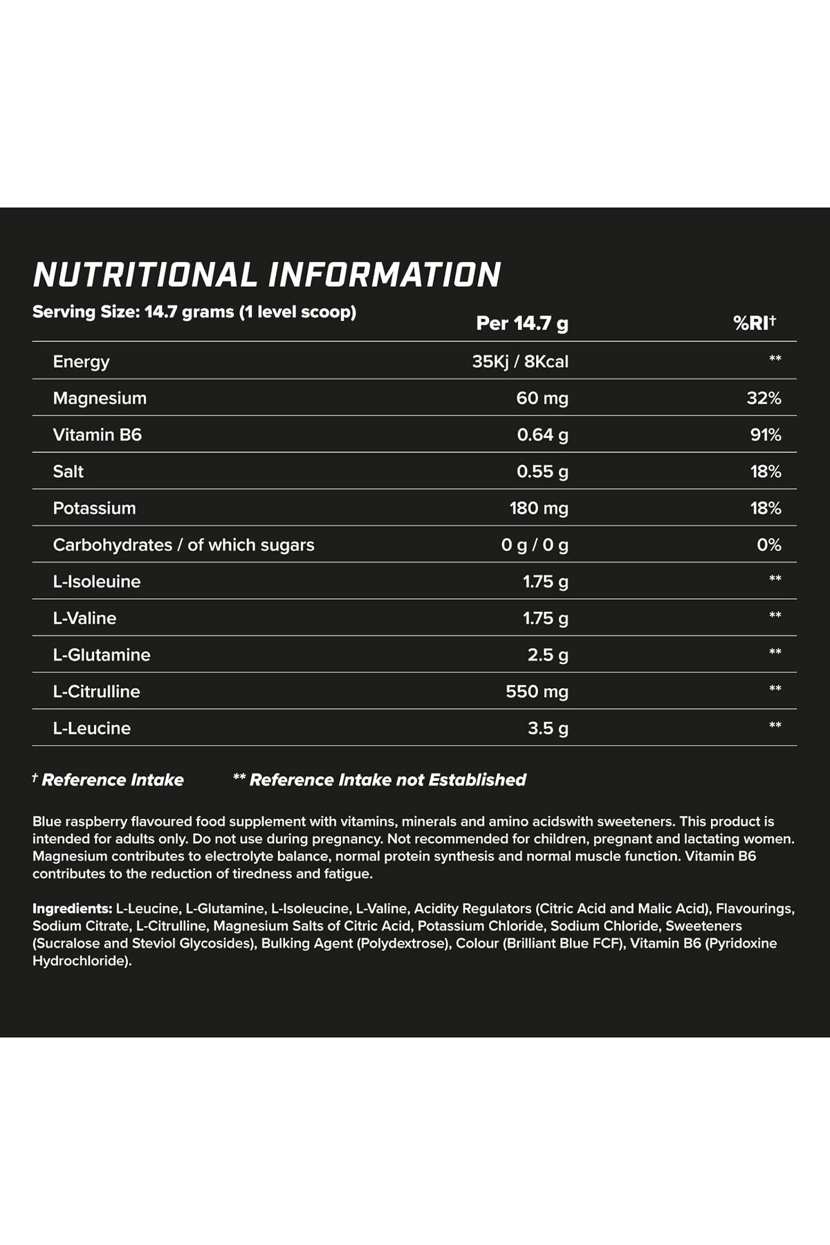 xtend-Original BCAA, Blue Raspberry Ice, 30, 7G BCAAs 2