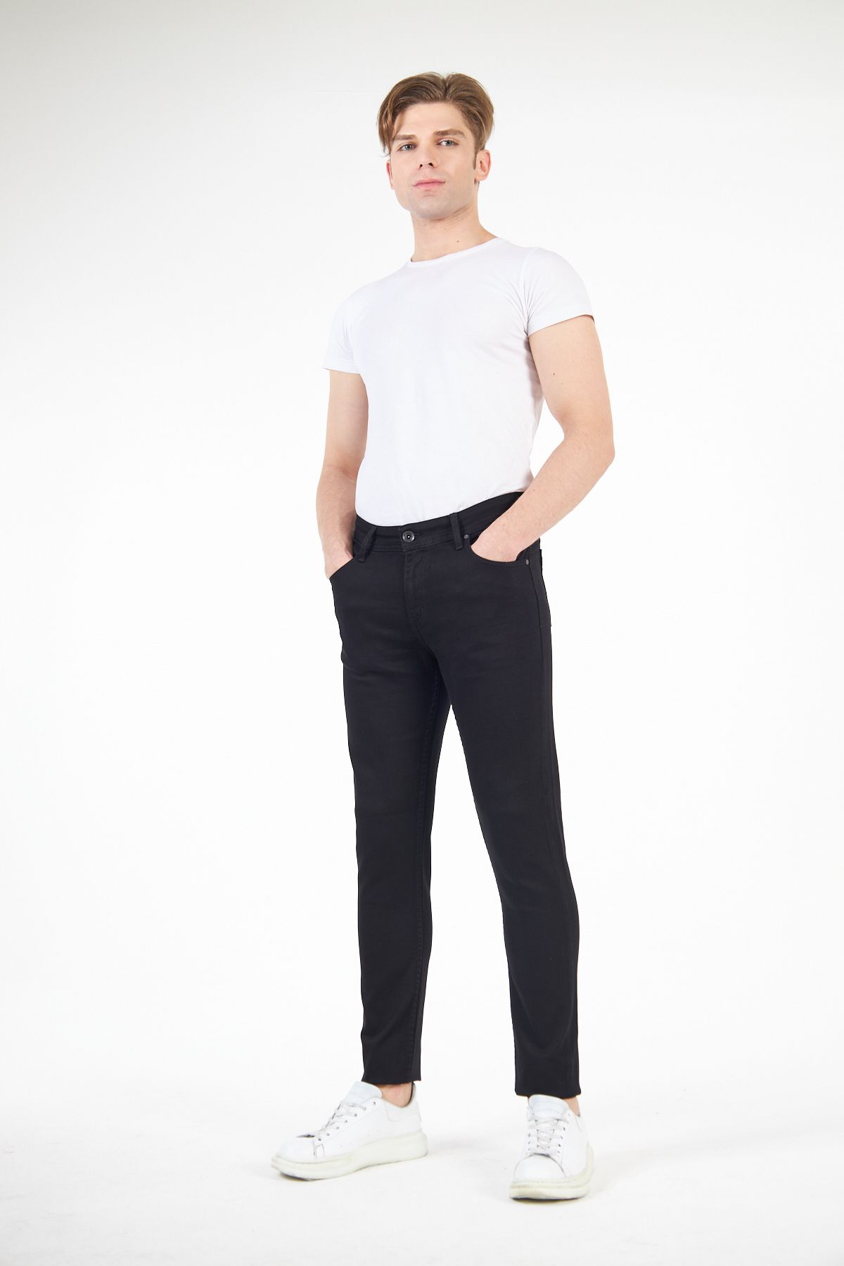 شلوار جین مردانه مشکی Slim Fit Digital Jeans