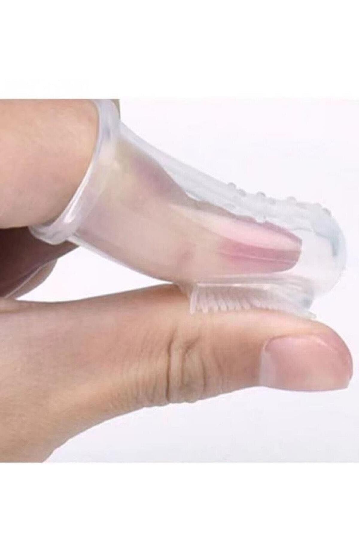 RAMDET Bebek Slikon Diş Fırçası Parmak Diş Fırçası Bebek Diş Kaşıma Kutulu Tartar fotoğrafı 3 (önizleme)