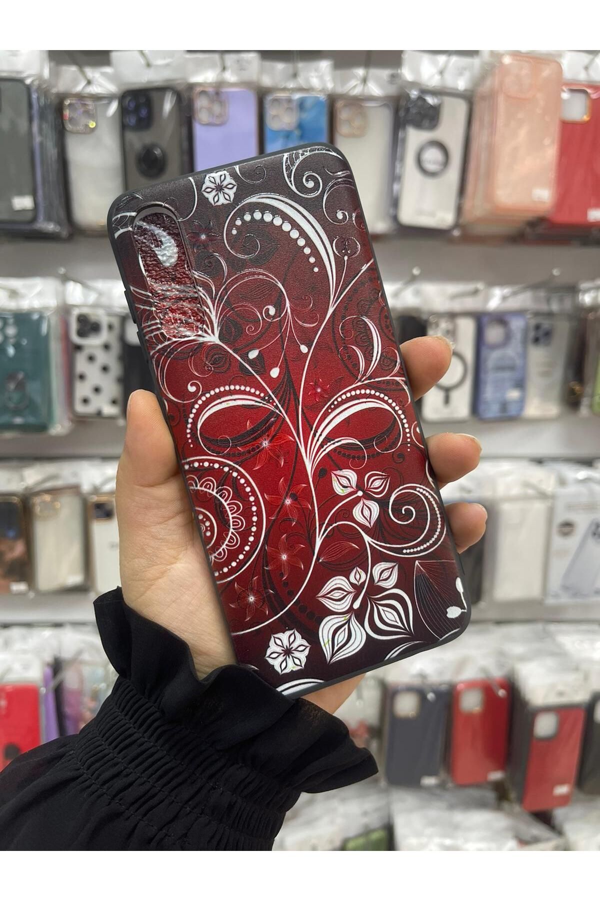 TECNOTREND Galaxy A70 Uyumlu Renkli Desenli Silikon Kılıf