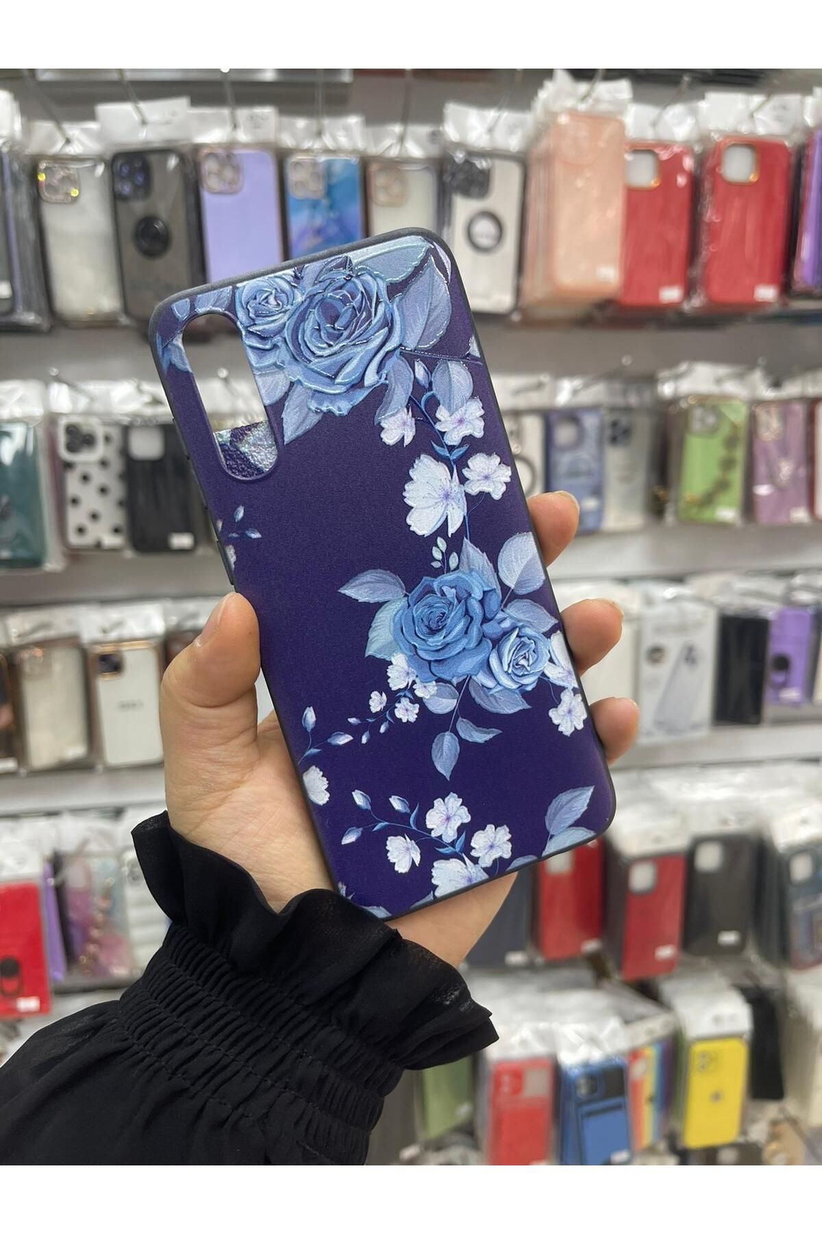 TECNOTREND Galaxy A70 Renkli Desenli Silikon Kılıf