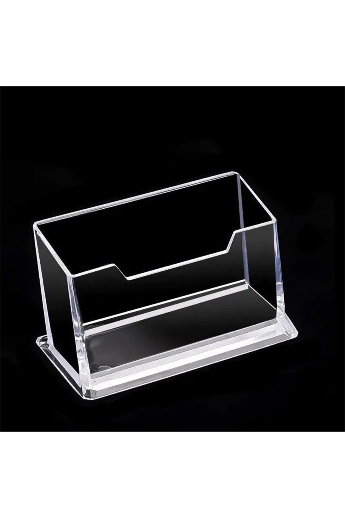 Choice-One Grids G1537a Single Layer Transparent Desktop Business Card Display Stand Box Special Office Bus 1