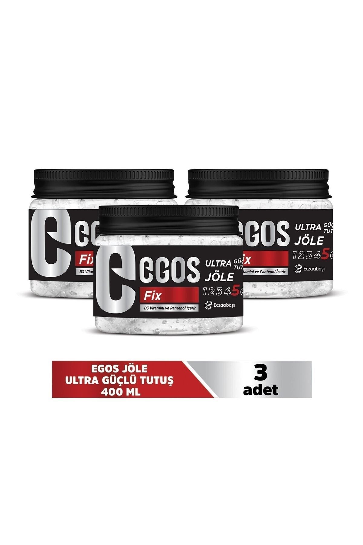 Egos Jöle Ultra Güçlü Tutuş 400 ml 3'lü