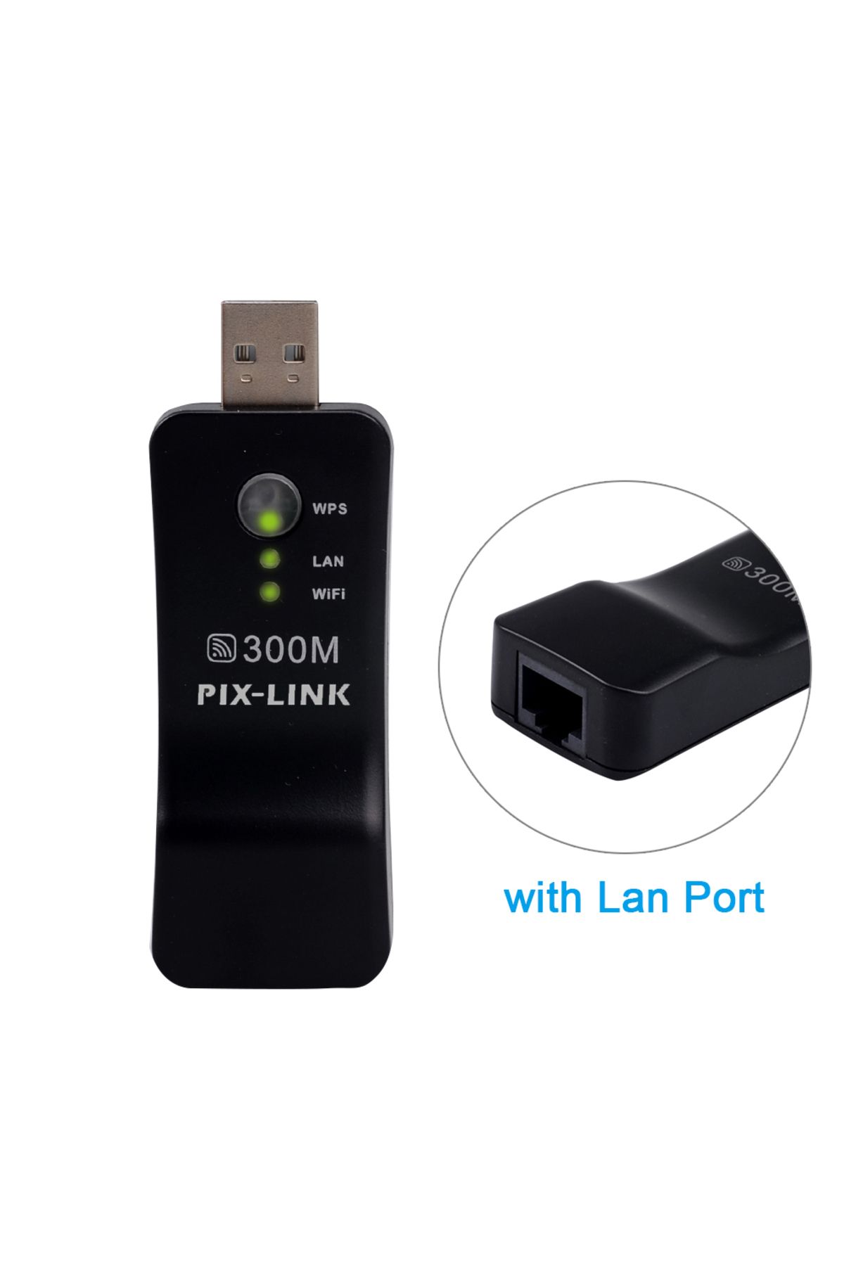 Choice-Pixlink Wireless Usb Universal 300mbps Wifi Adapter Rj-45 Port Ethernet Network Bridge Repeater C... 2