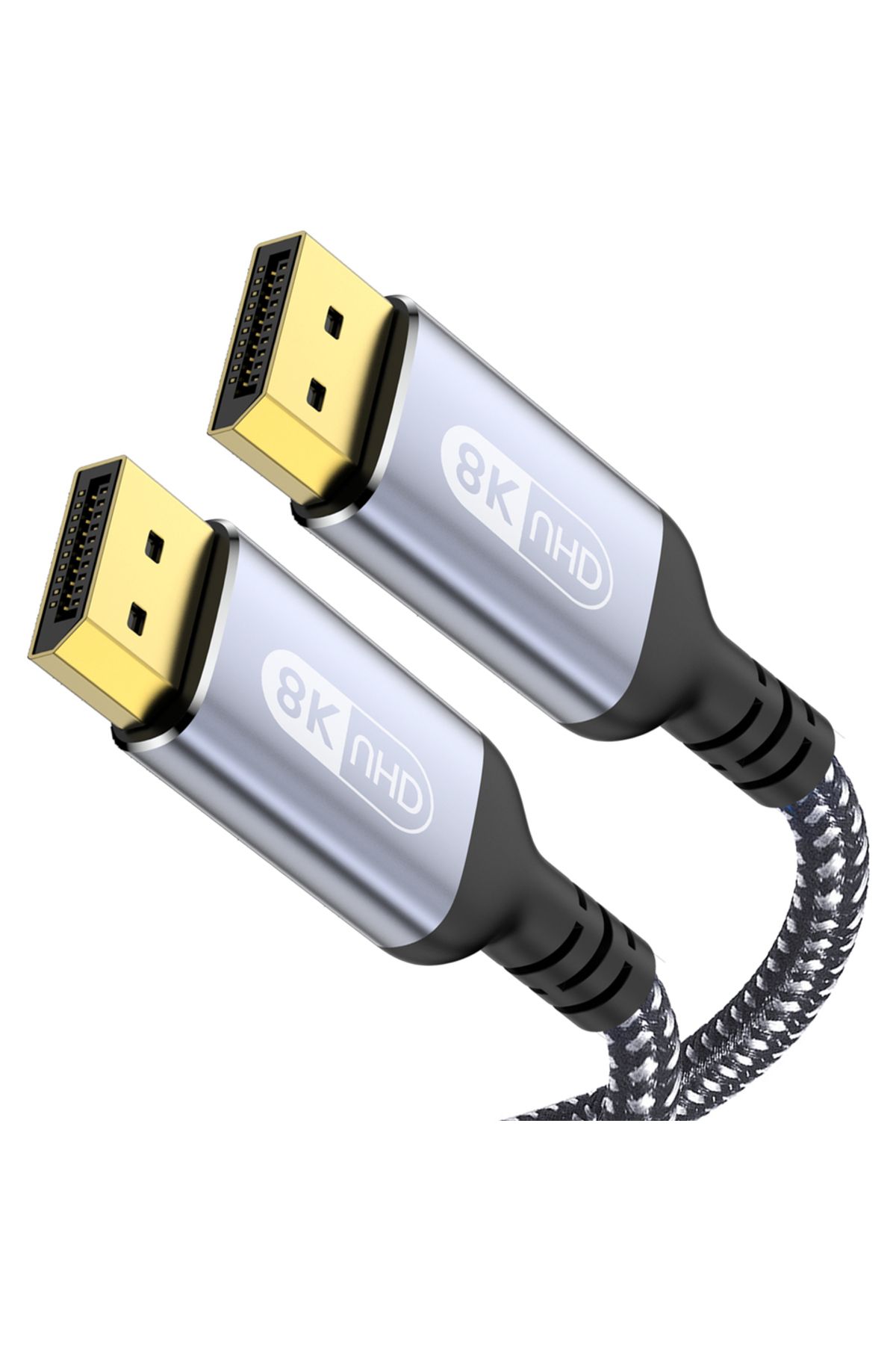 NIERBO-كابل DP 8K بطول 1 متر وكابل DisplayPort 1.4 عالي السرعة 8K@60Hz وG-Sync وFreeSync 4K@144Hz 8