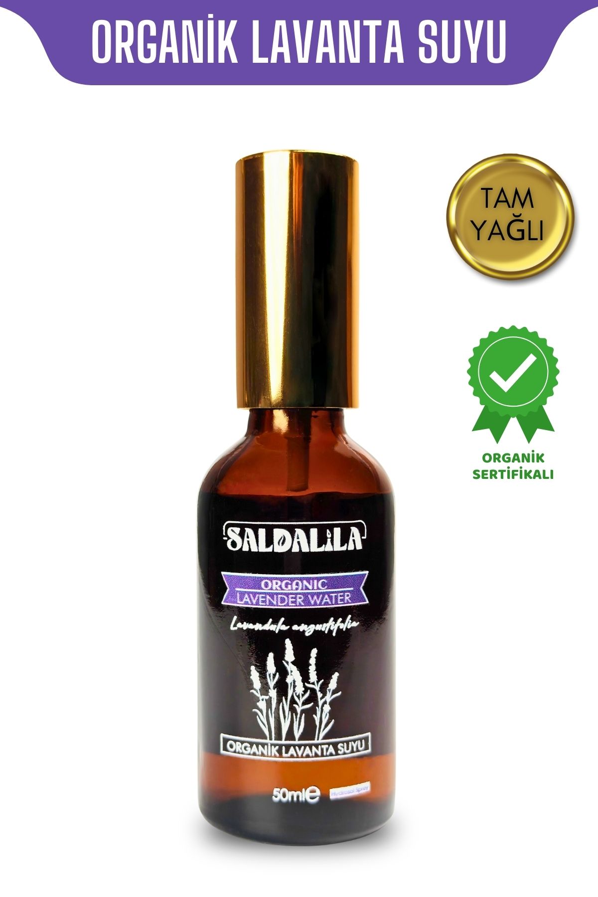 Saldalila Organik Lavanta Suyu 50ml