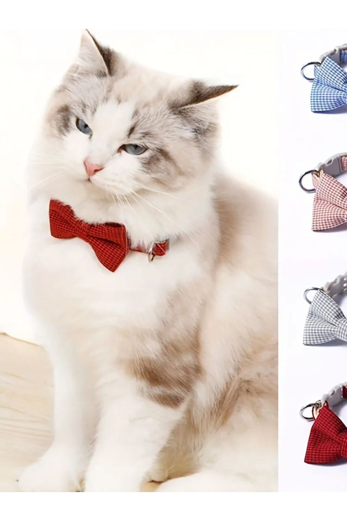 Choice-1 Piece Adjustable Plaid Cat Collar Tie Knot - Perfect for Festive Dressing and Everyday Wear 7