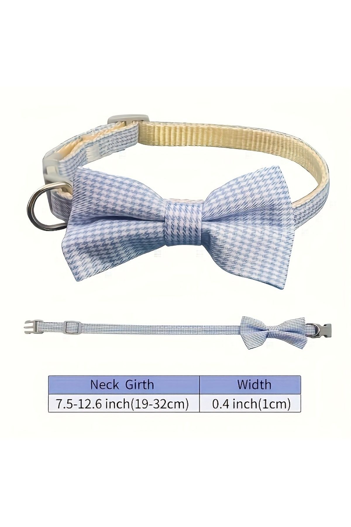 Choice-1 Piece Adjustable Plaid Cat Collar Tie Knot - Perfect for Festive Dressing and Everyday Wear 3