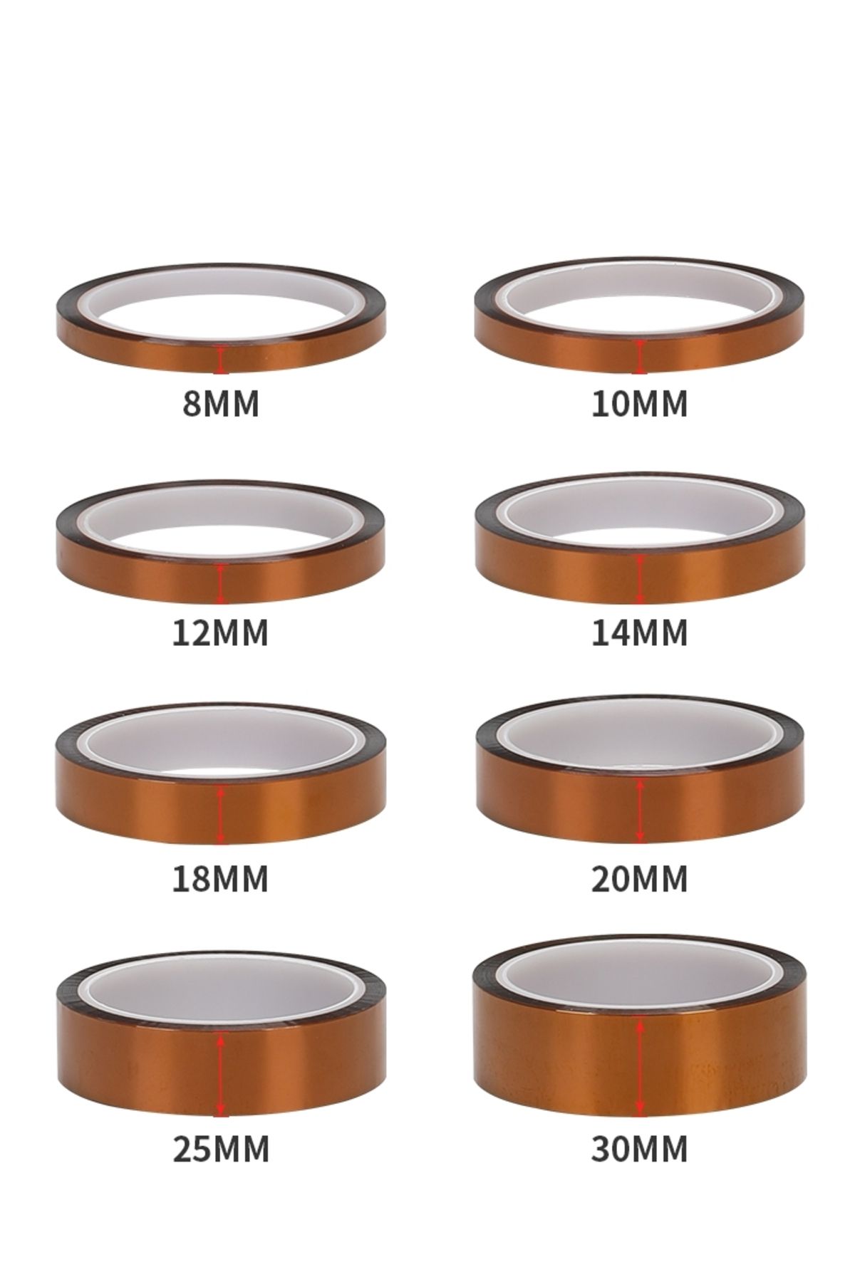 Choice-20mm 33m 3d Printer Parts High Temperature Resistant Heat Bga Kapton Polyimide Insulating Thermal In 4